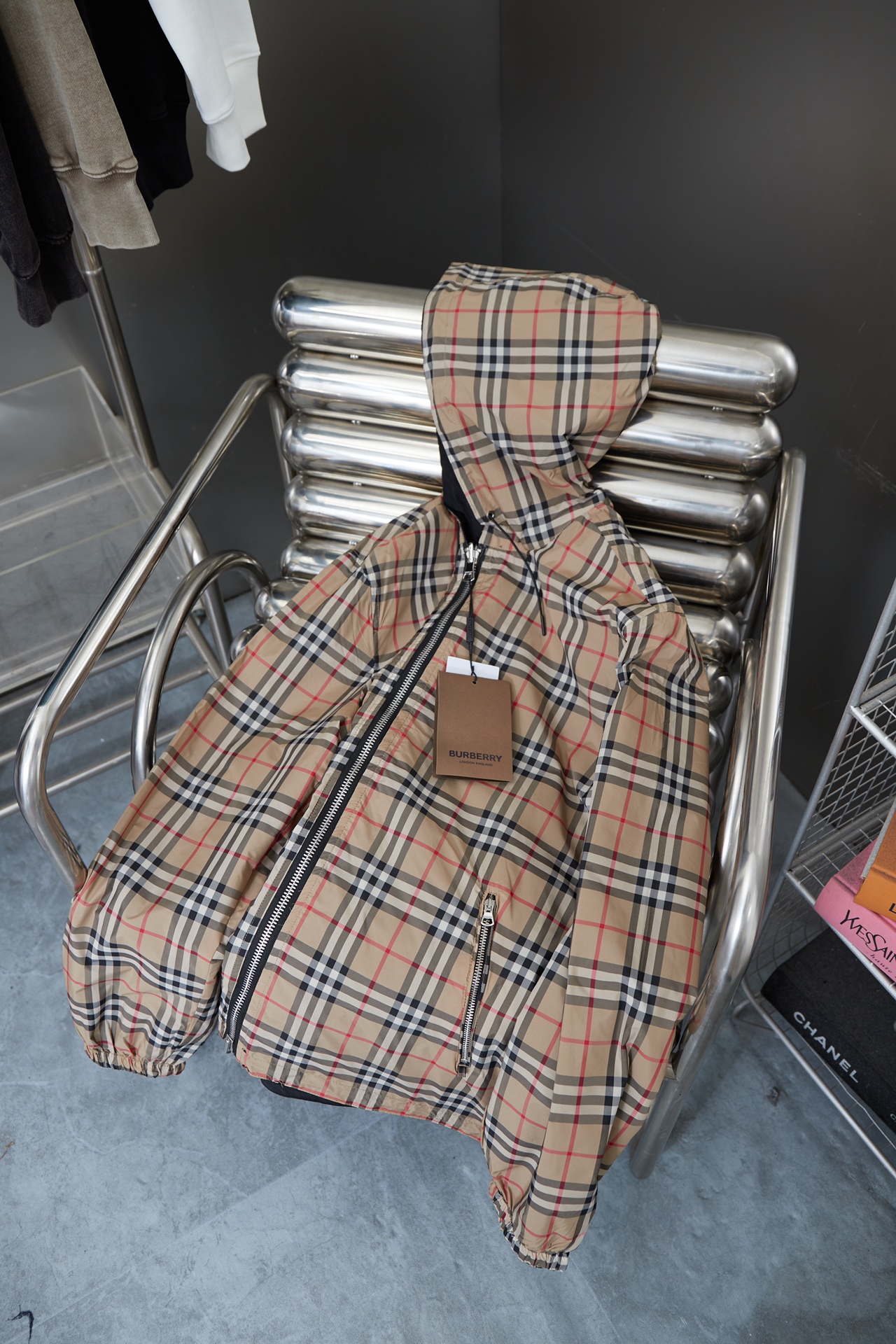 Burberry New 25ss Jacket Plaid Size S-XL