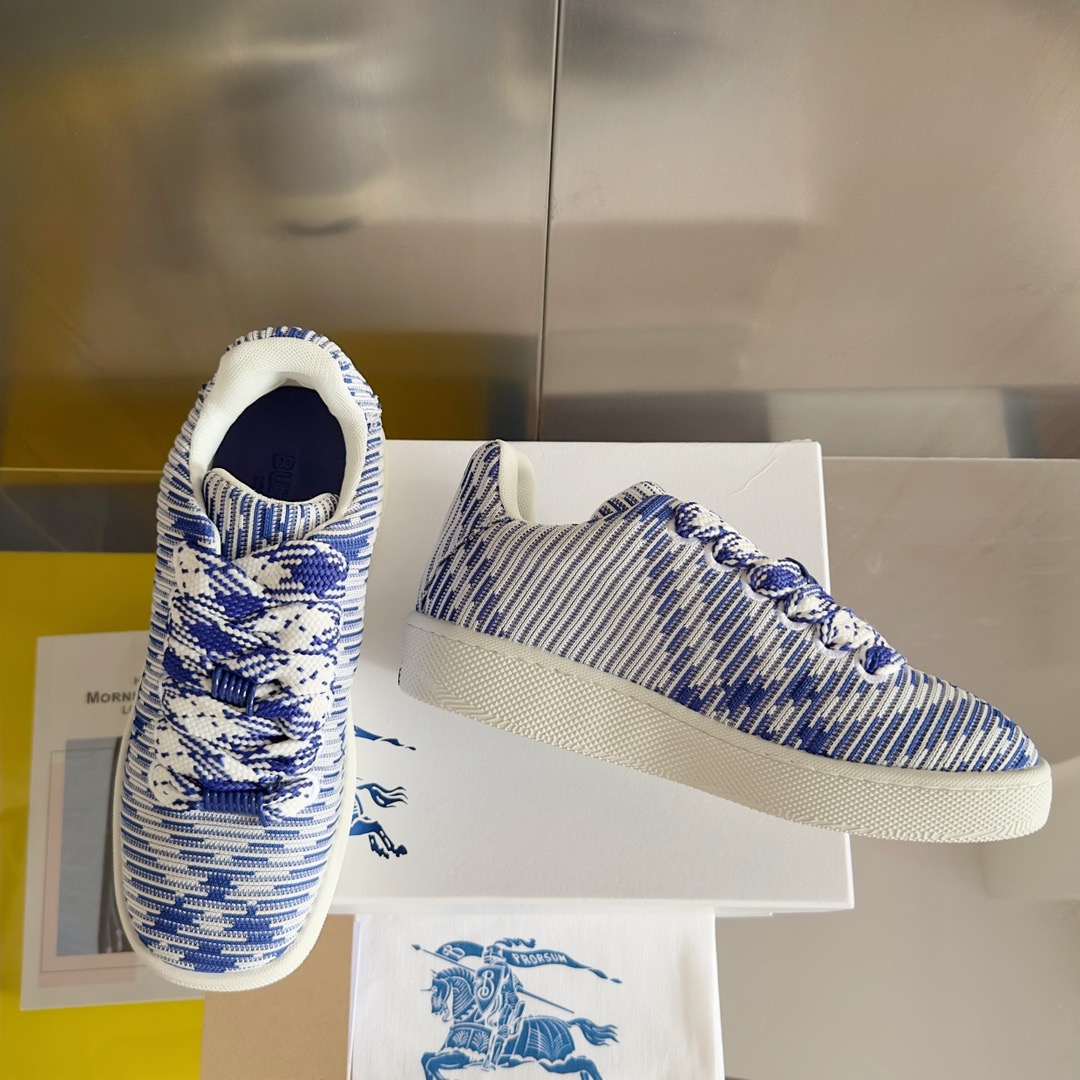 Burberry 2024 New Check Knit Box Sneaker Size 36-45