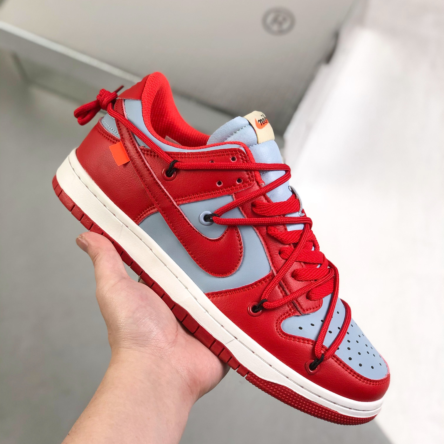 Nike SB Dunk x Off White Low Top Mens/Women Sneakers Shoes White Red 36 - 46