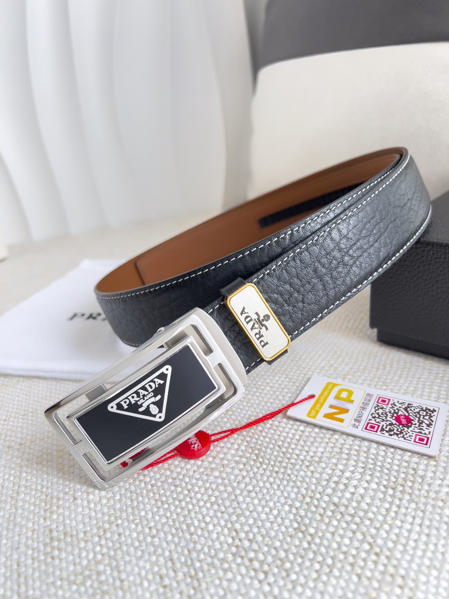 Prada Men Belt Width 3.5cm