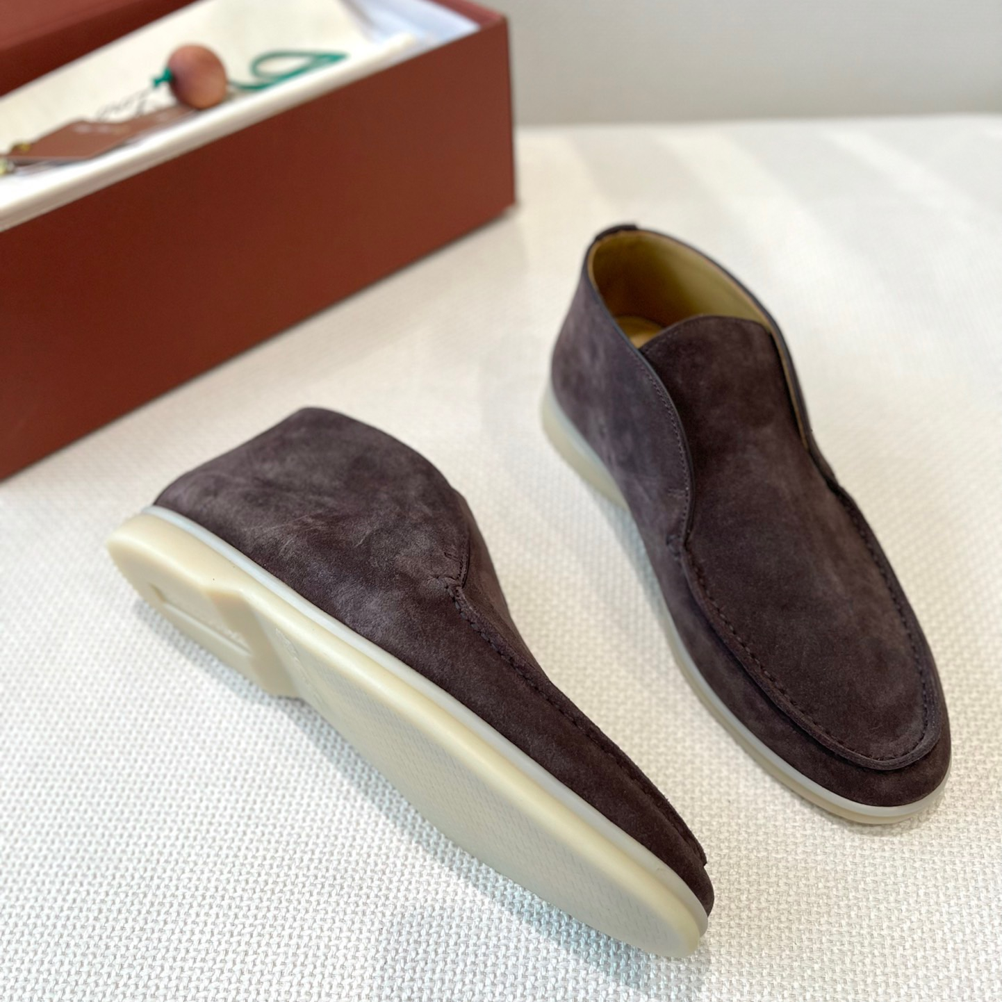 Loro Piana Unisex Loafers High Top Size 36-45