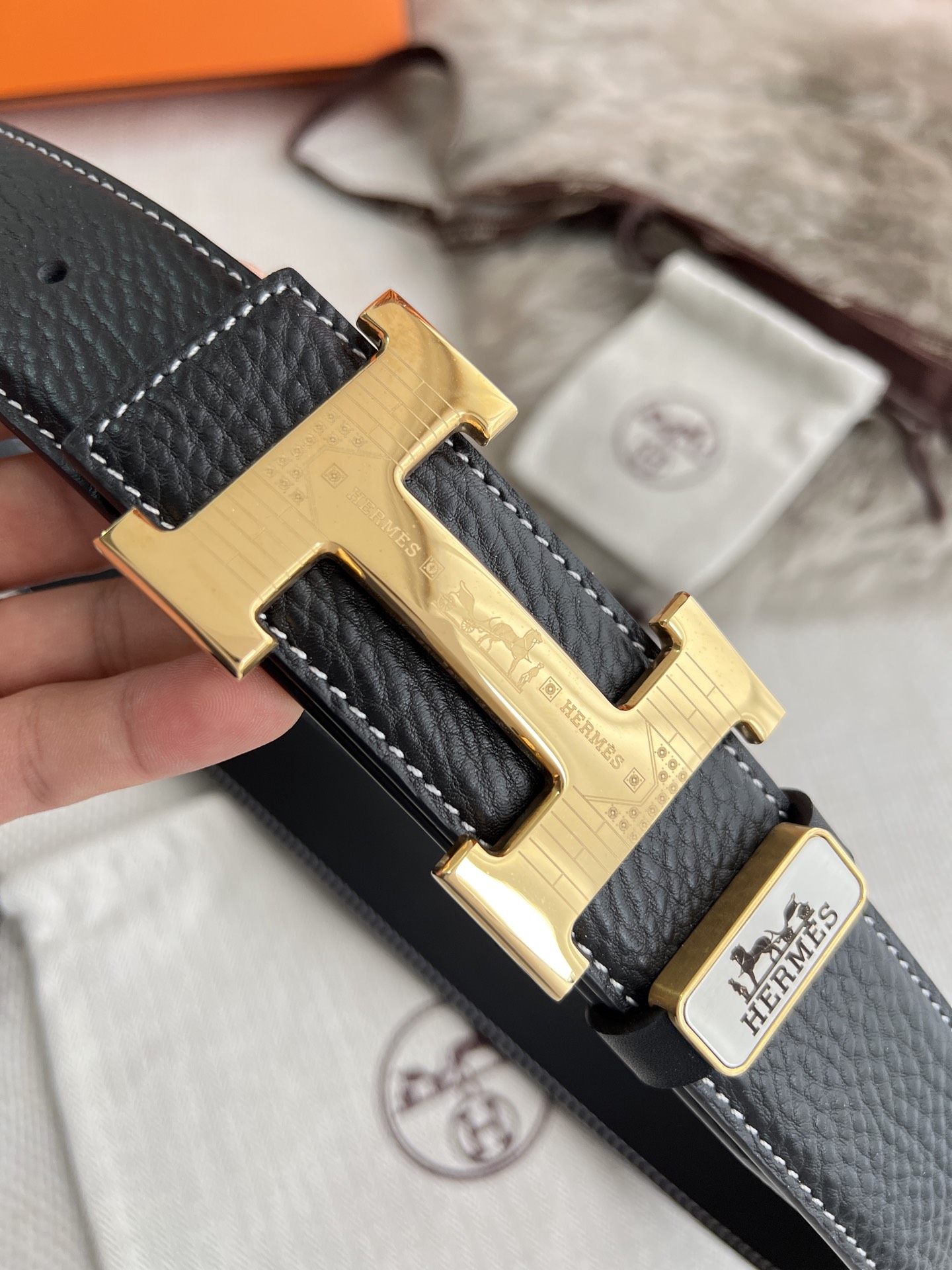 Hermes Men Belt Width 3.8cm