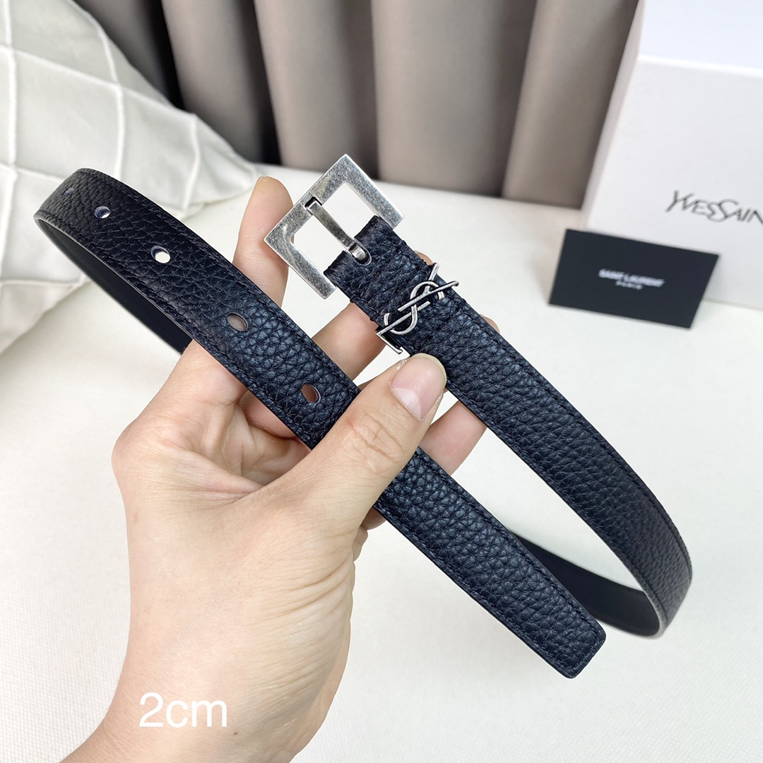 YSL Women Belt Width 2cm