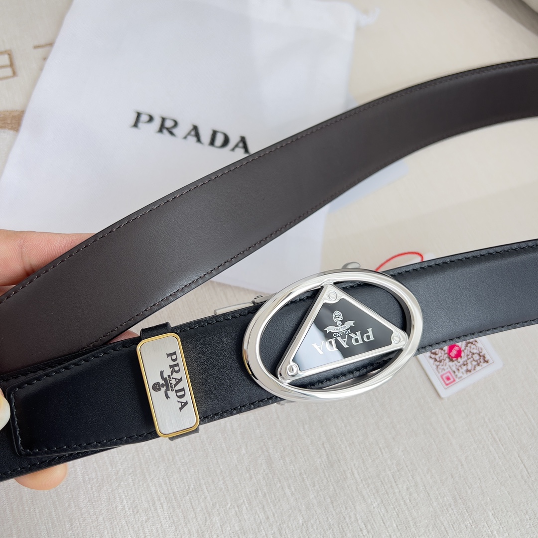 Prada Men Belt Width 3.5cm