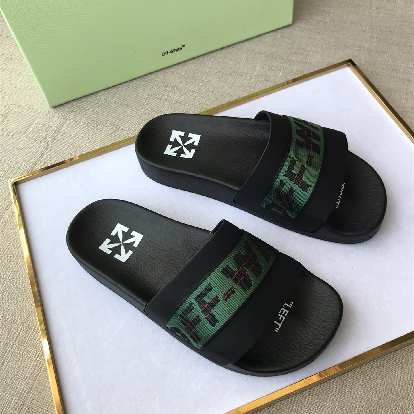 OFF White Mens Women Sandals Gr. 36-46