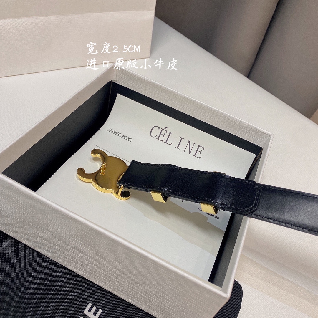 Celine Women Belt Width 2.5cm