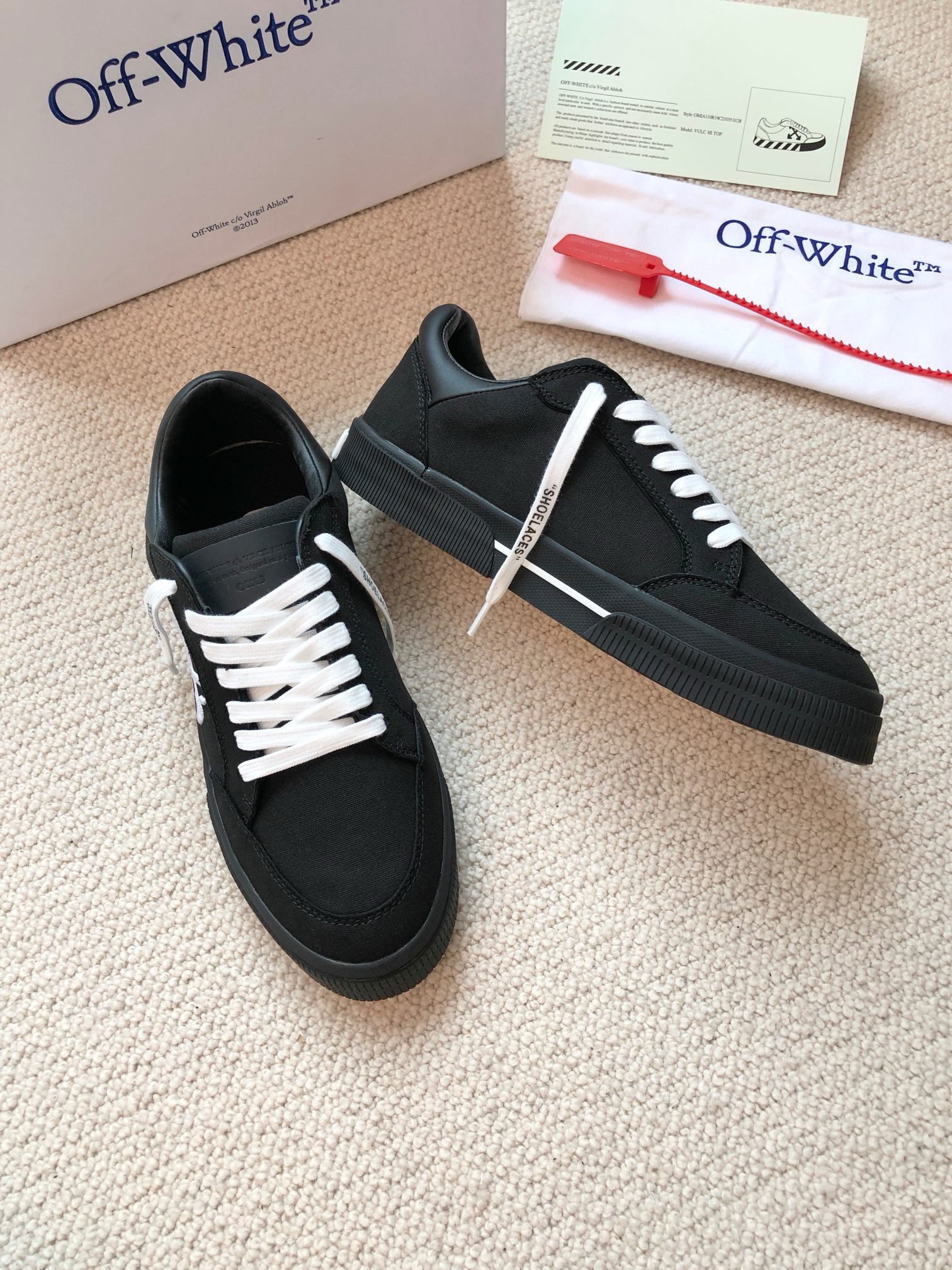OFF White 2024ss New Low Vulcanized Sneaker Size 36-45