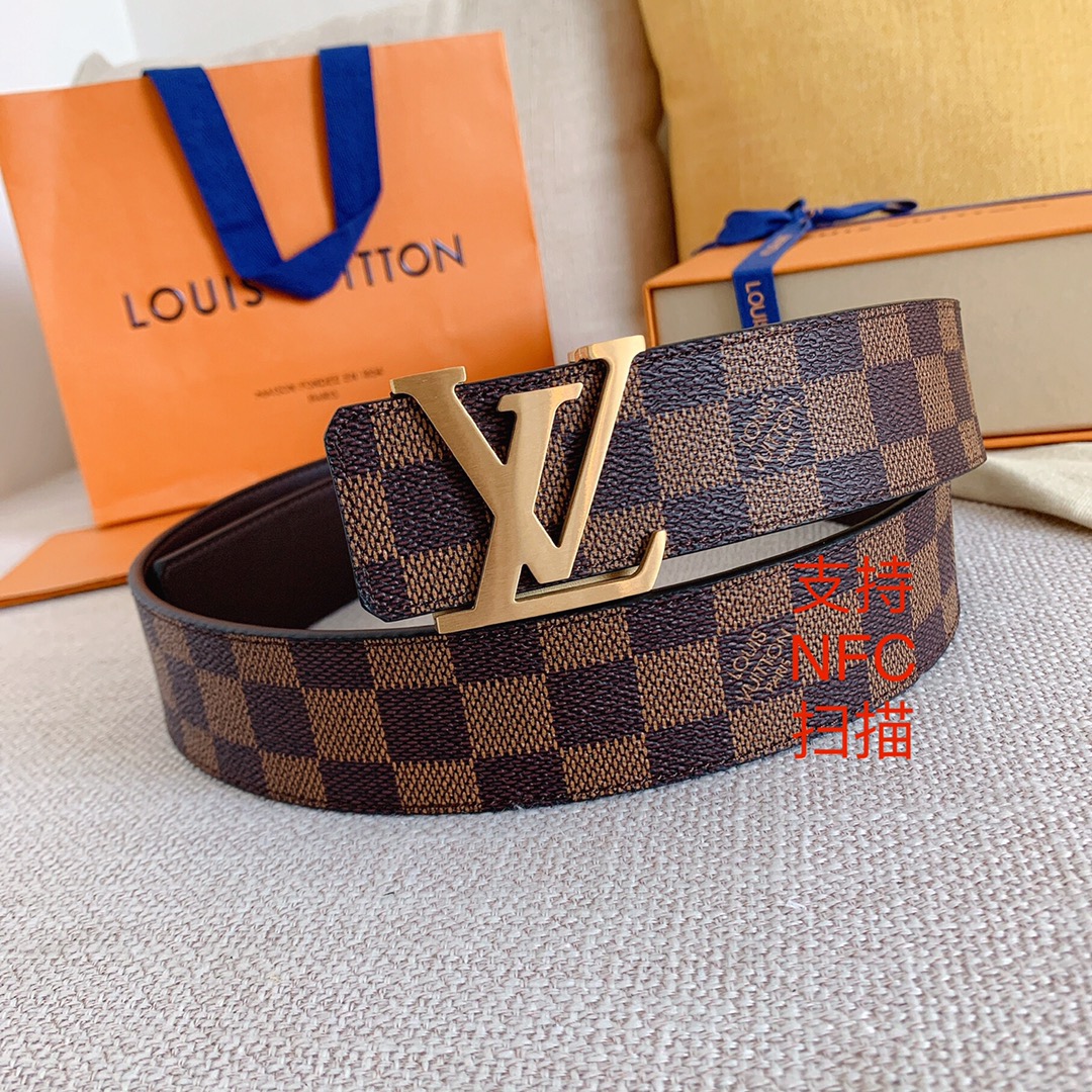 Louis Vuitton Men Belt Width 4cm