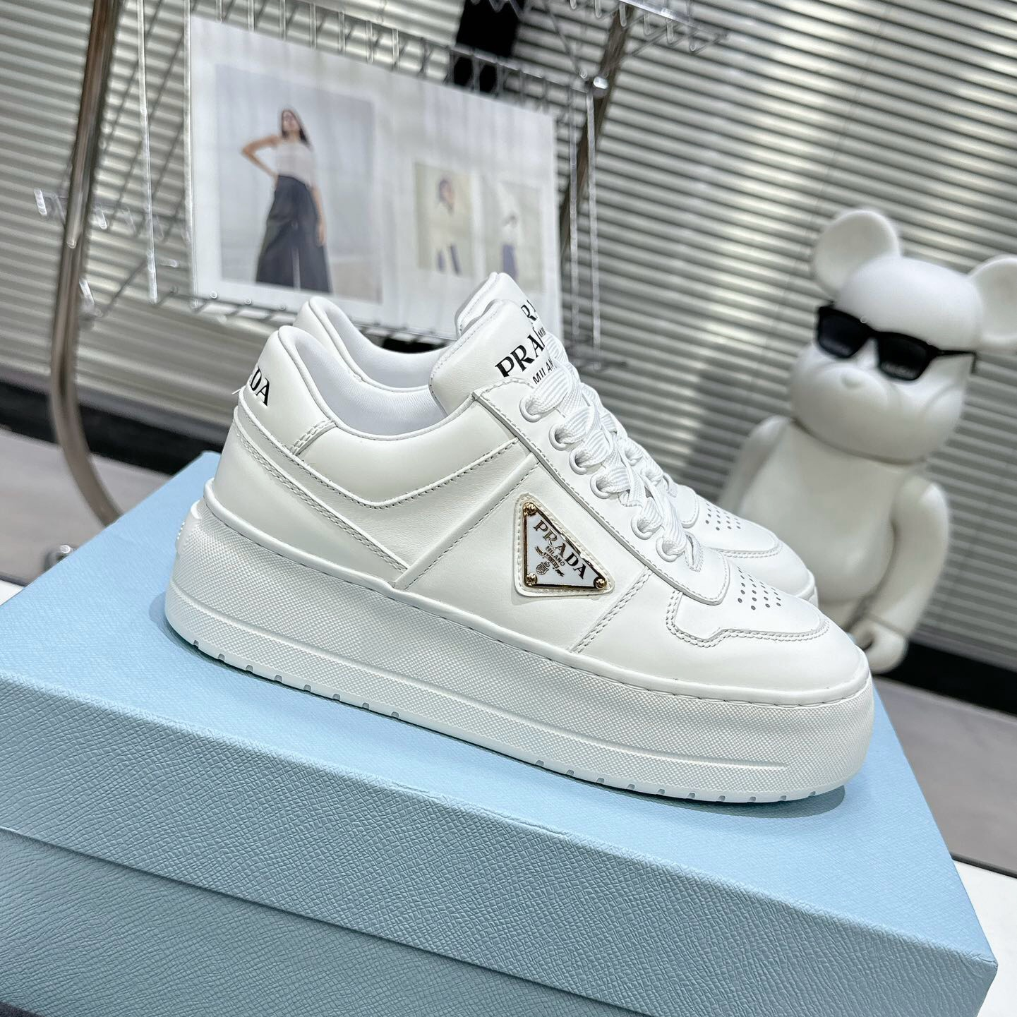 Prada 2024 New Downtown Bold leather sneaker Size 36-40