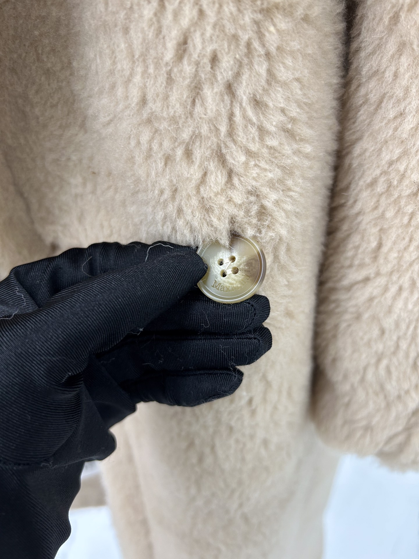 Max Mara Teddy fur long coat Size XS-M