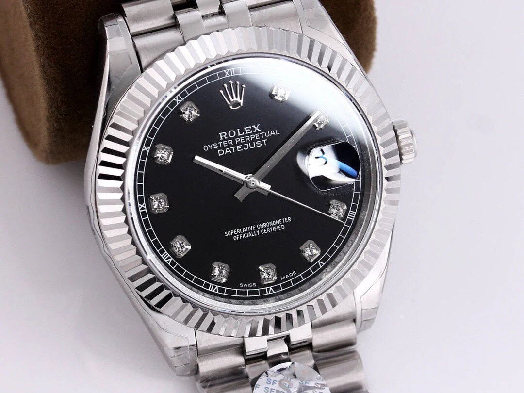 DATEJUST 41MM STAINLESS STEEL DIAMOND NUMERALS