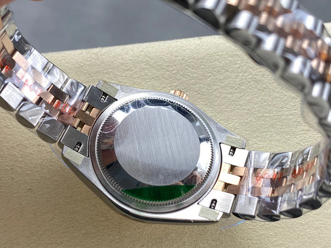 Datejust 31mm Pink Gold Steel Salmon Dial Diamond Numerals