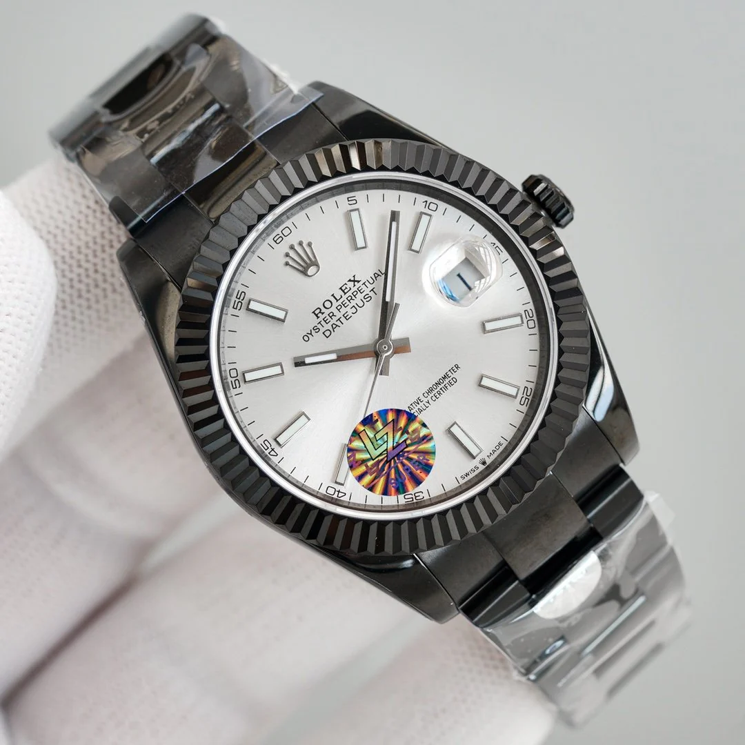 DATEJUST 41MM CUSTOM BLACK PVD WHITE DIAL