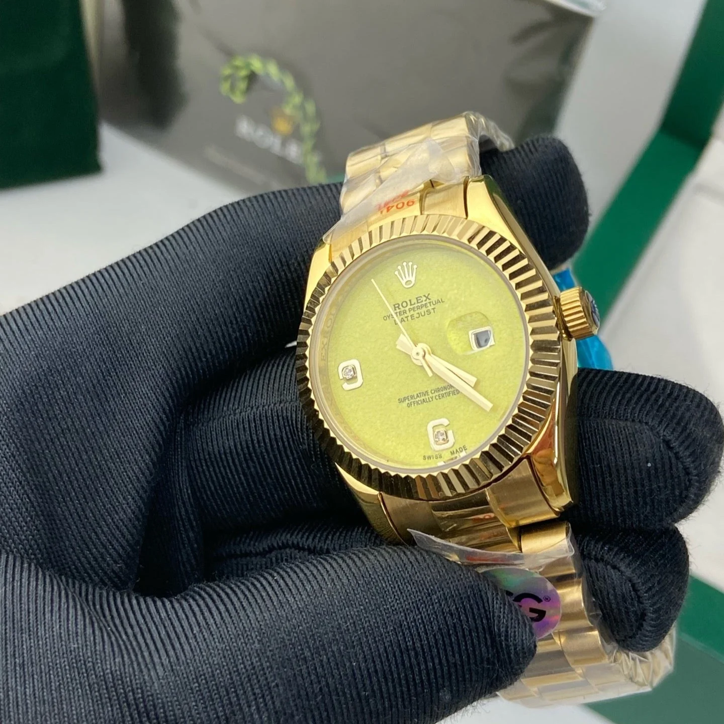 Rolex Datejust 31mm Gold Yellow Dial