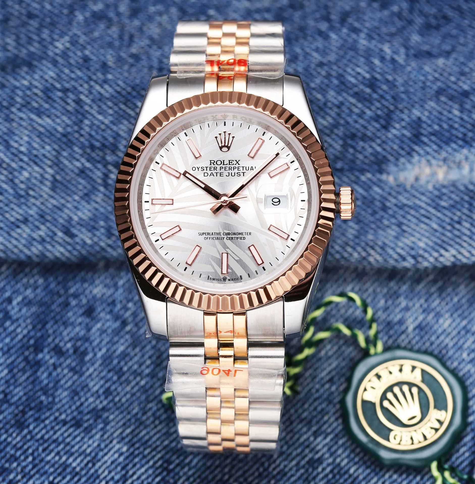 Rolex Datejust 41mm Pink Gold Silver
