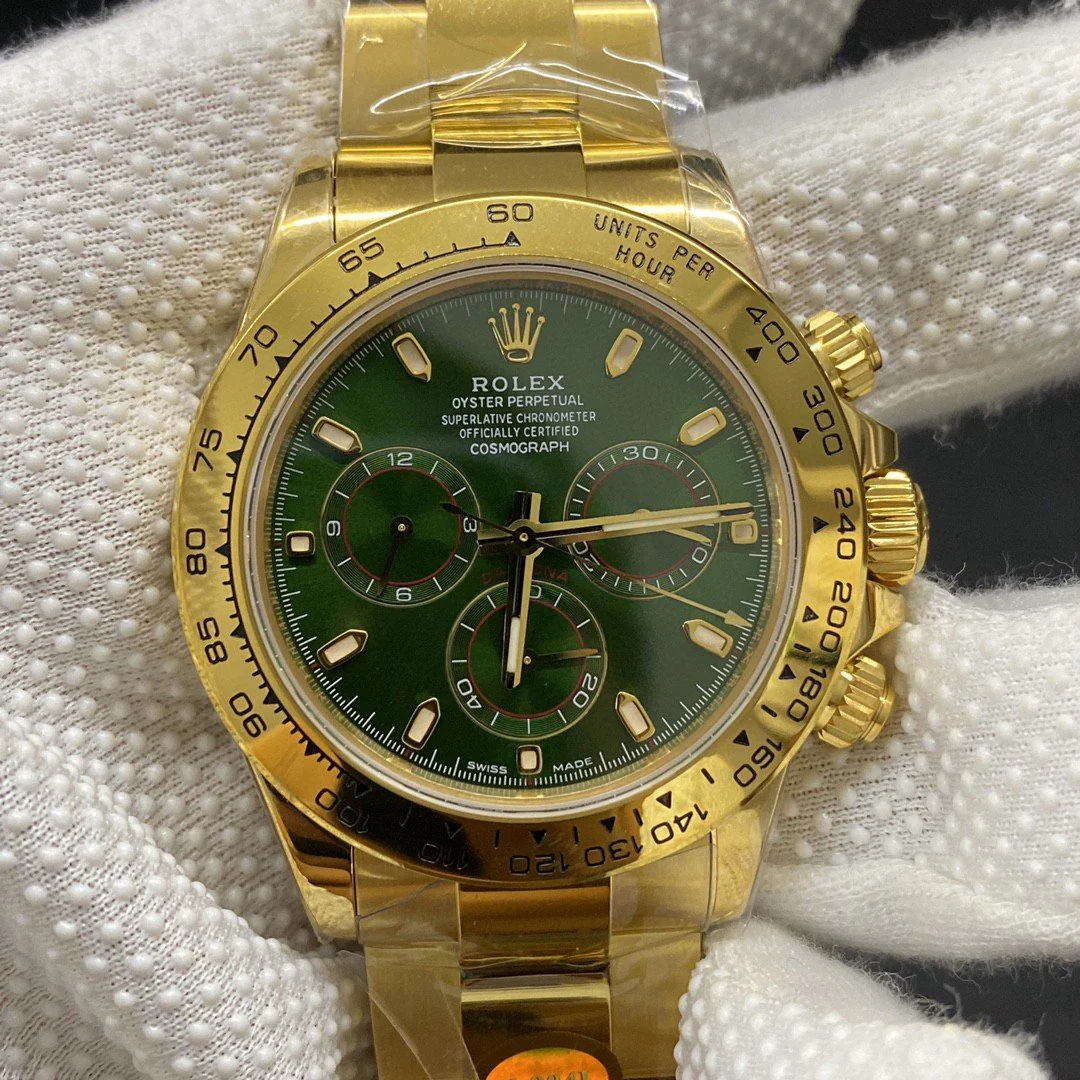 DAYTONA YELLOW GOLD GREEN DIAL 116508