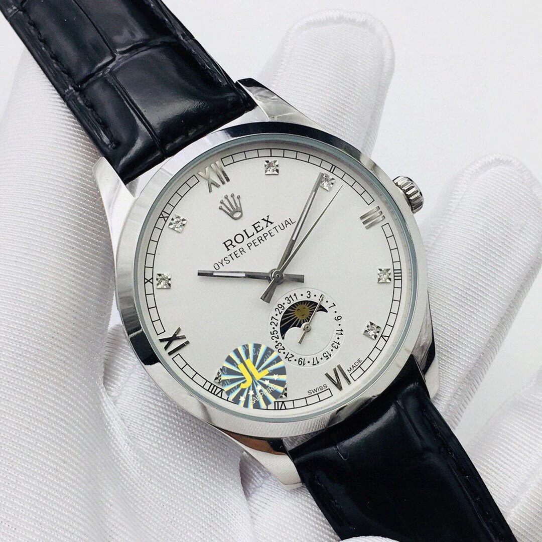 OYSTER PERPETUAL 41 MOONPHASE STEEL CASE WHITE DIAL