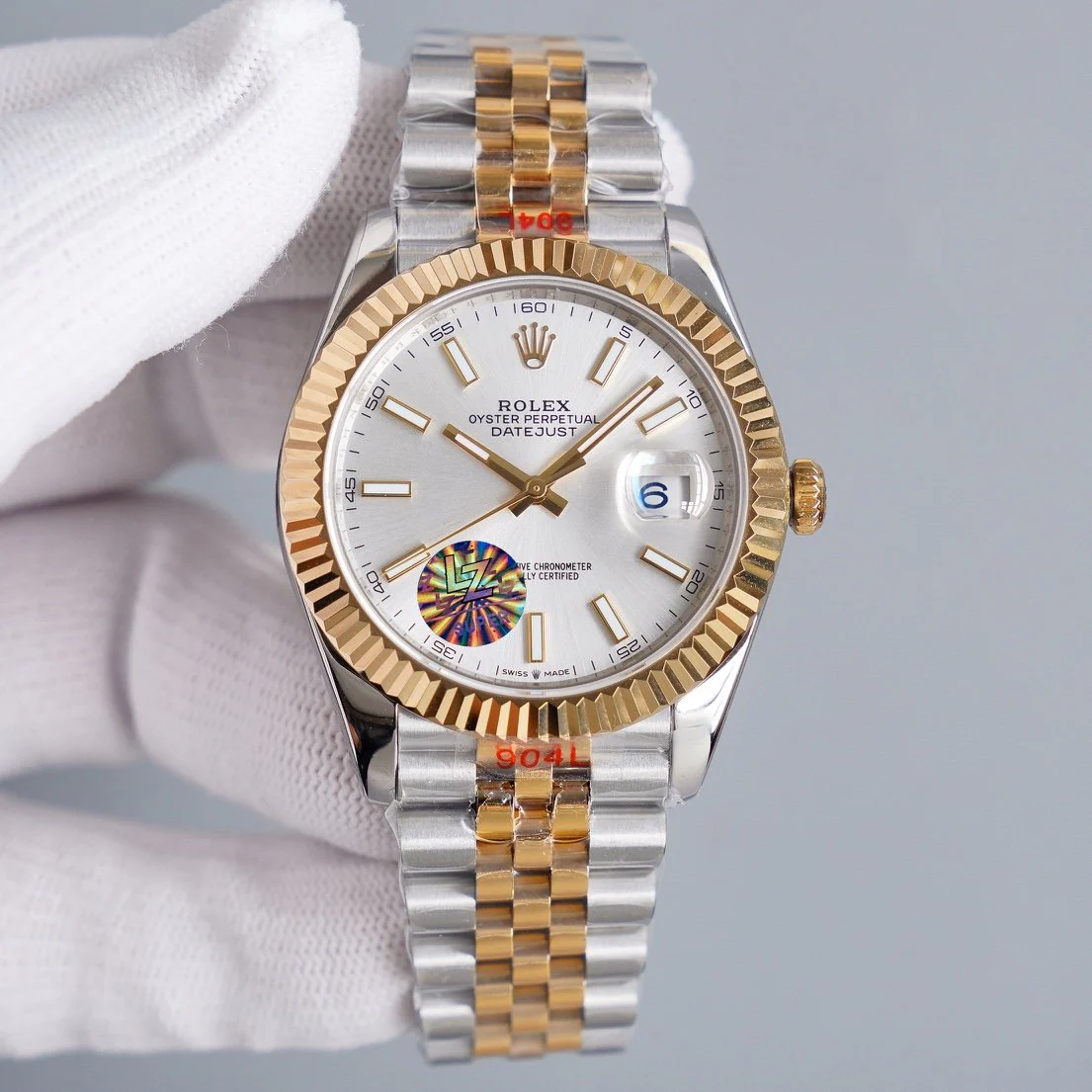 DATEJUST 41MM TWO-TONE WHITE DIAL JUBILEE BRACELET