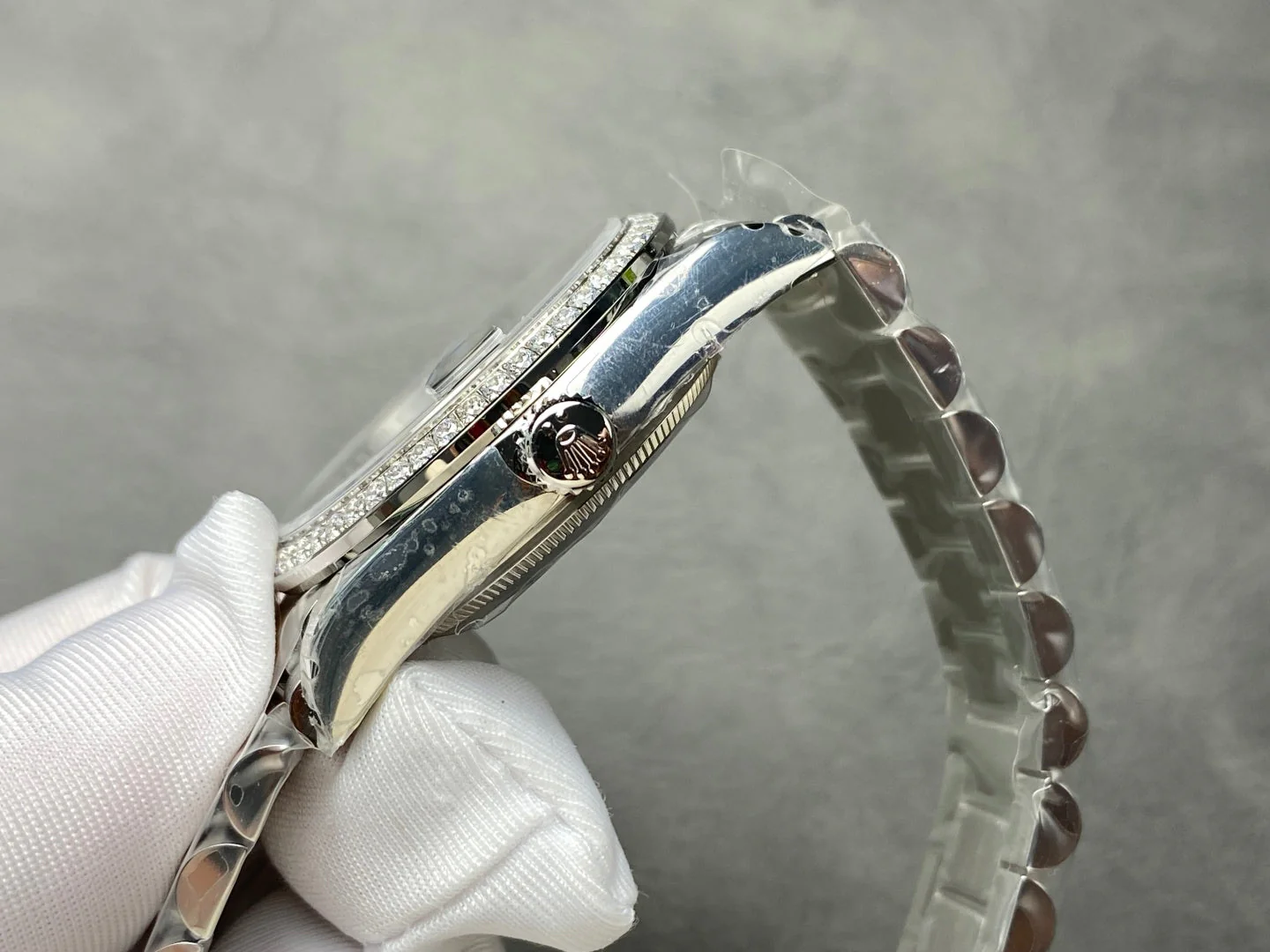 Rolex Day-Date 36mm Silver Black Dial