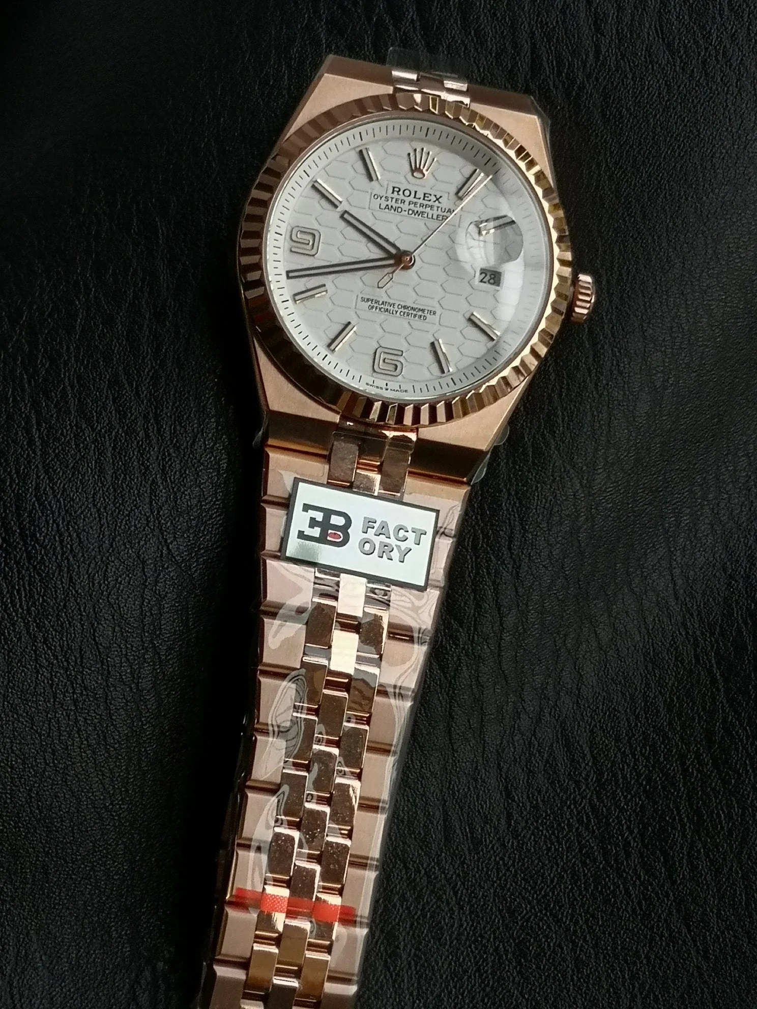 Rolex Land Dweller 40mm Pink Gold White