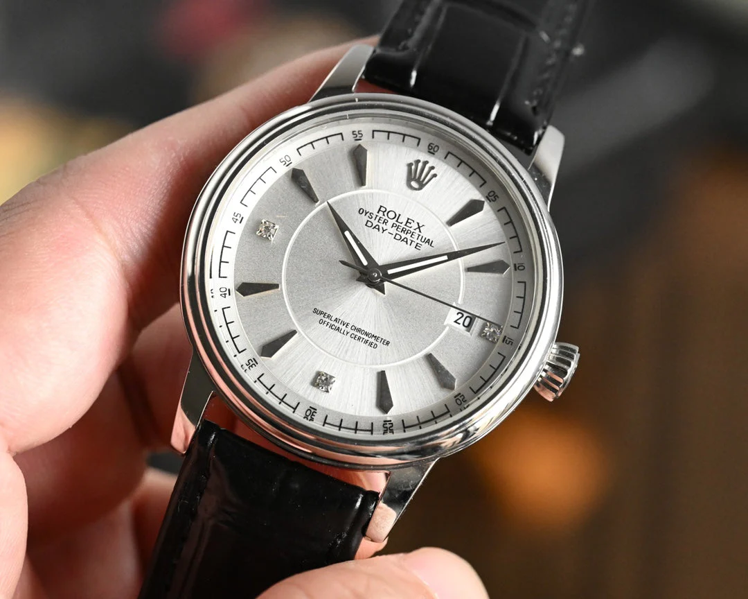 Rolex 25 Day-Date 40mm Silver Gold 361045