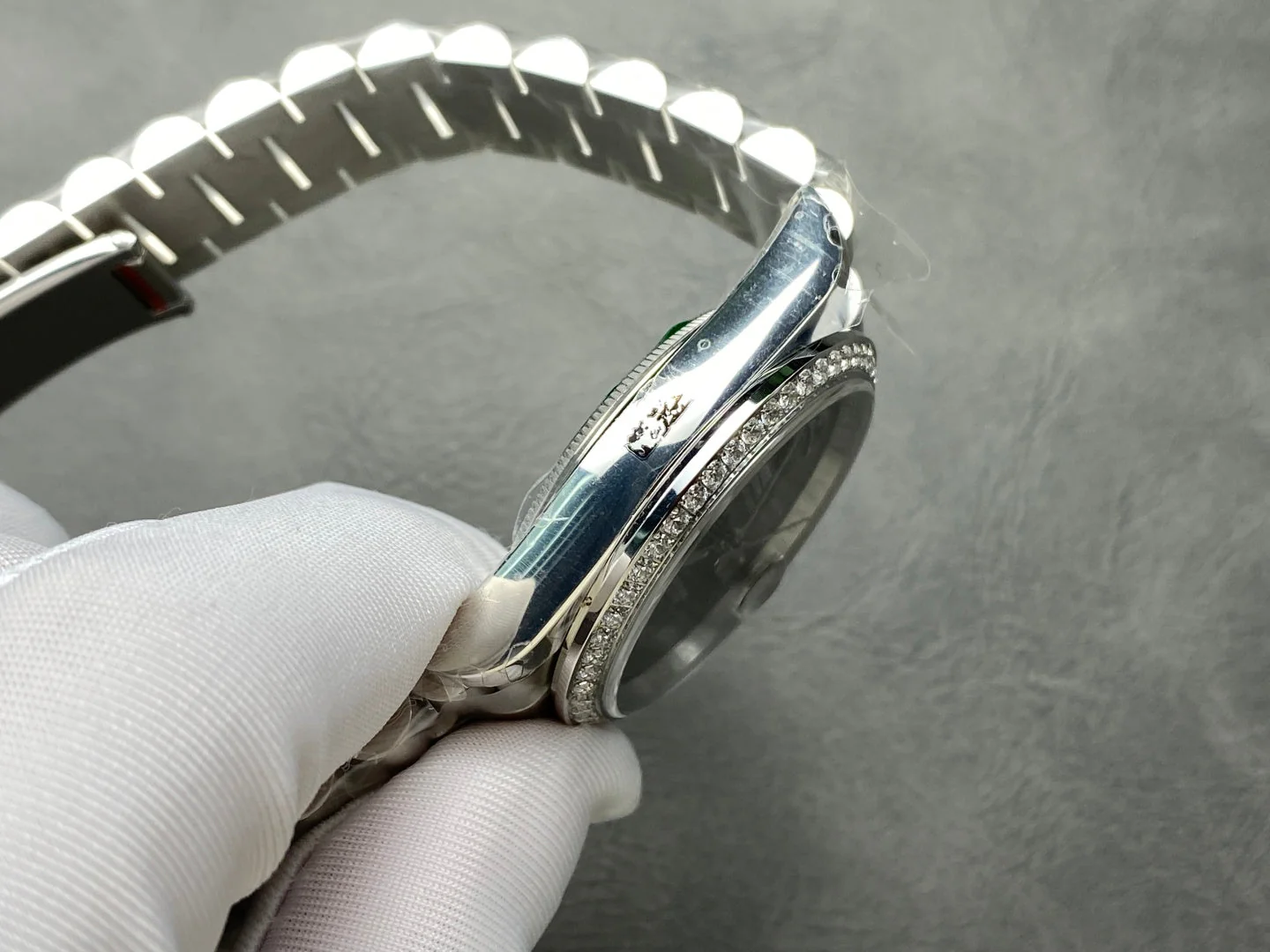 Rolex Day-Date 36mm Silver Black Dial