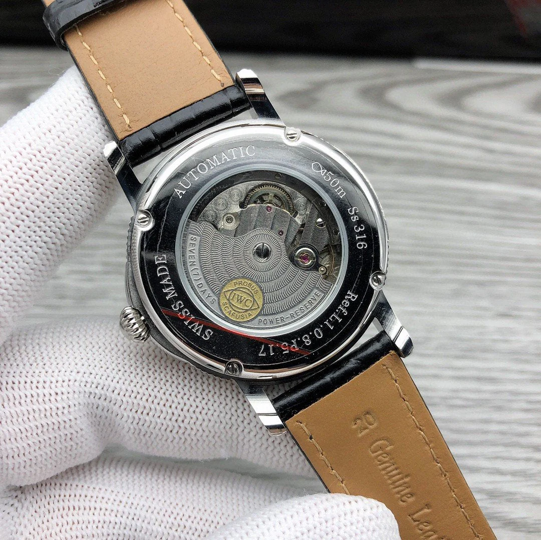 DAVINCI AUTOMATIC STAINLESS STEEL LEATHER