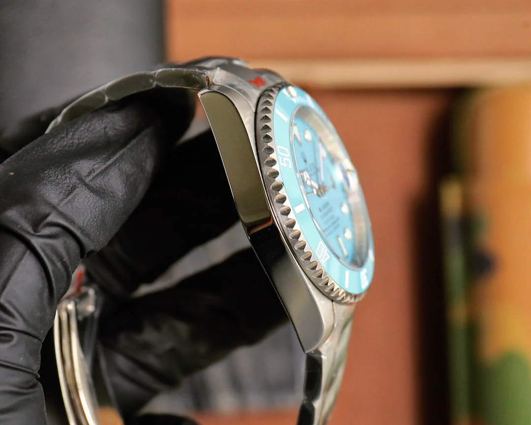 Rolex Blaken Submariner 40mm Silver Blue Stainless Steel