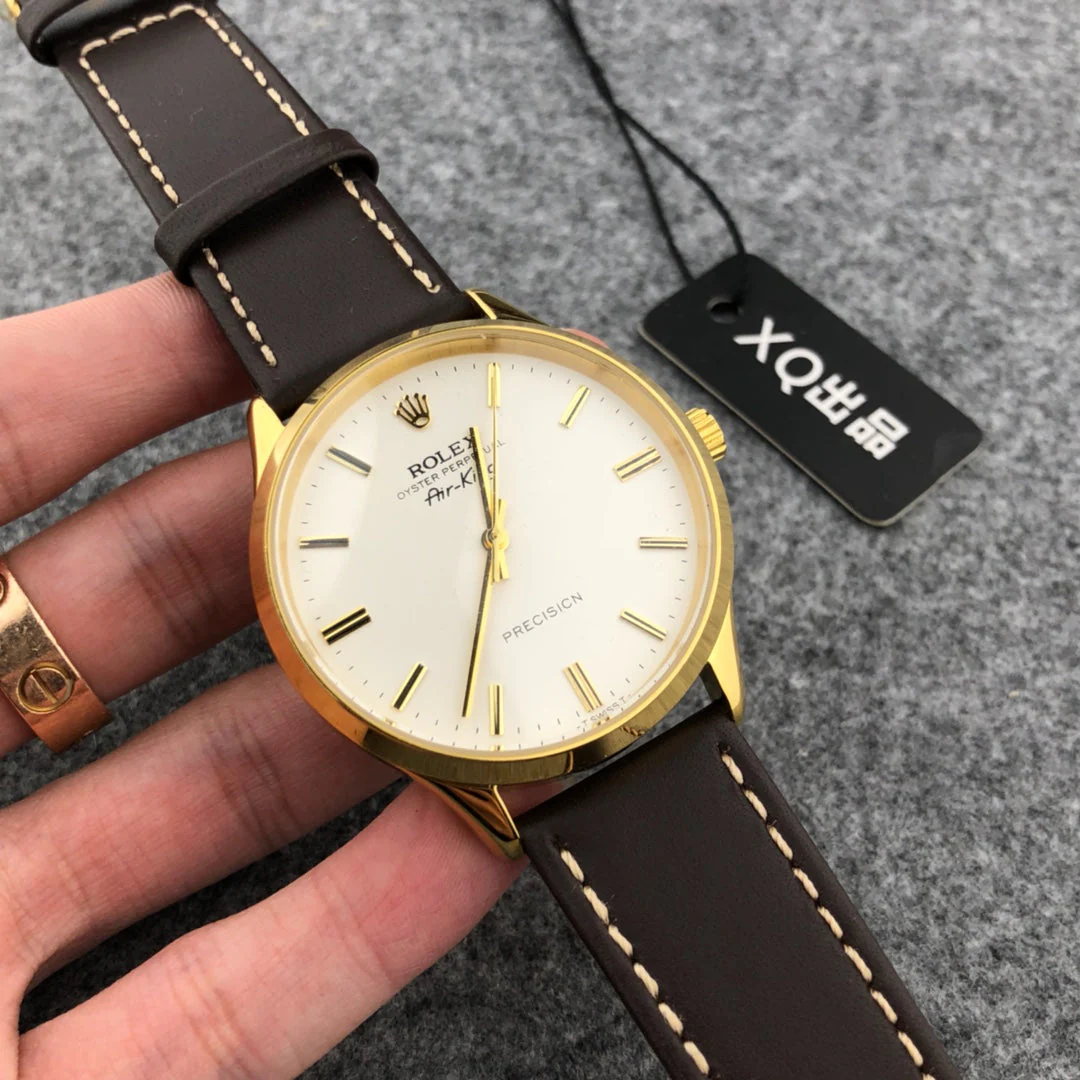 OYSTER PERPETUAL AIR KING 40MM  LEATHER