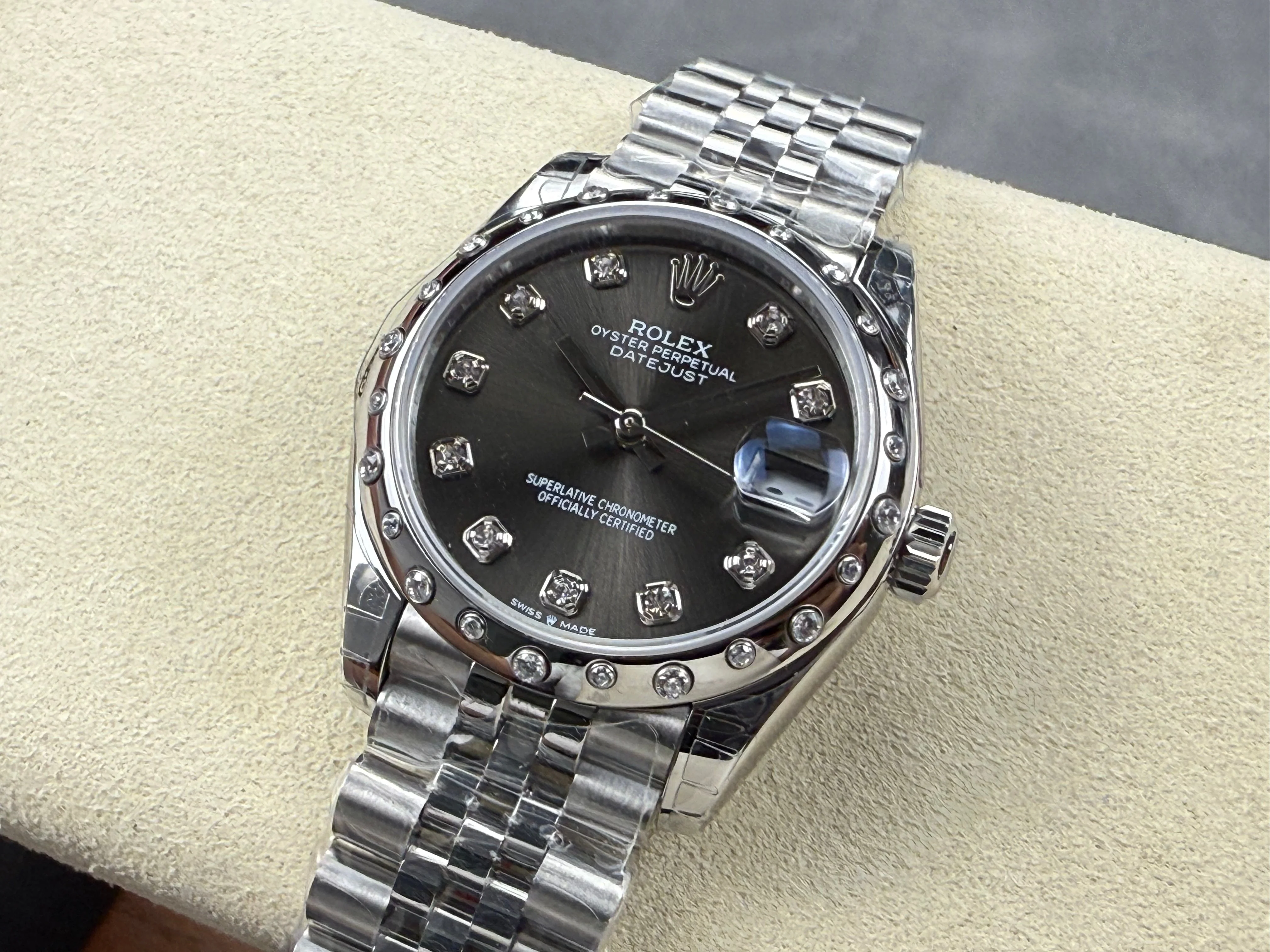 Rolex Datejust Oyster 31mm Diamond Black