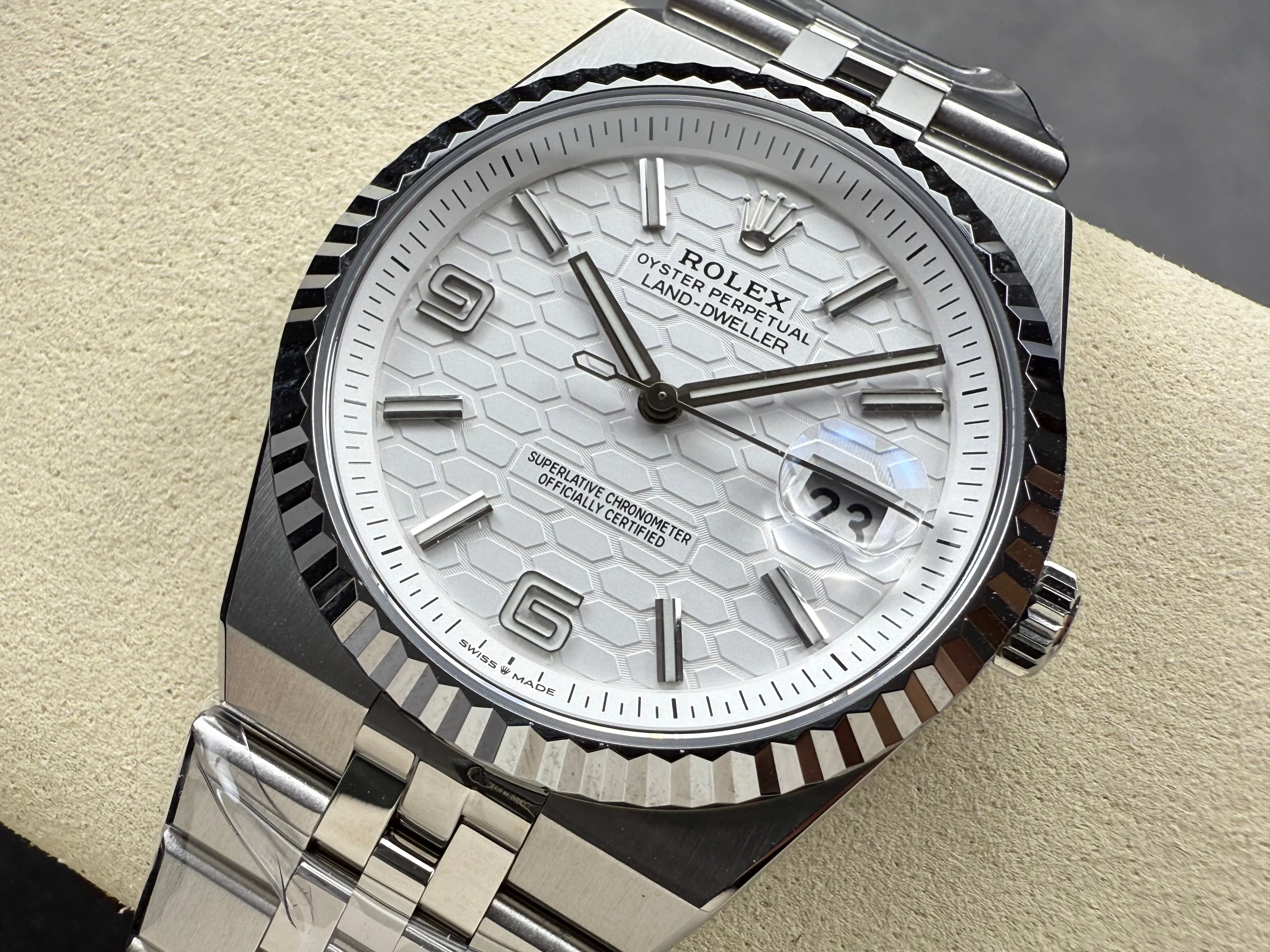 Rolex Land Dweller 40mm Silver White