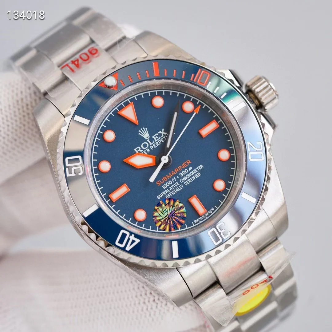 SUBMARINER DATE CUSTOM BLUE RED BEZEL