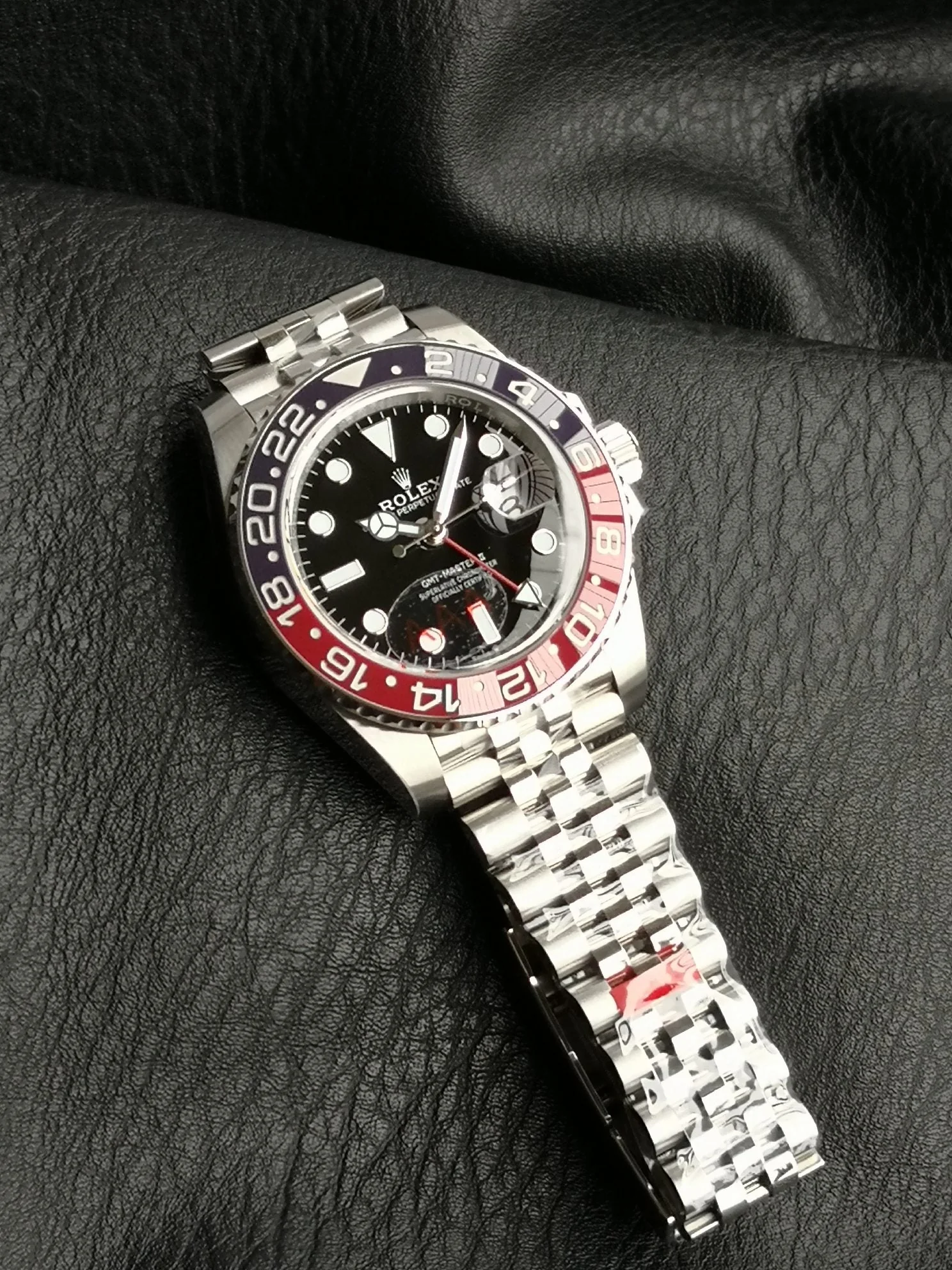 Rolex GMT Master 40mm Silver Black Dial