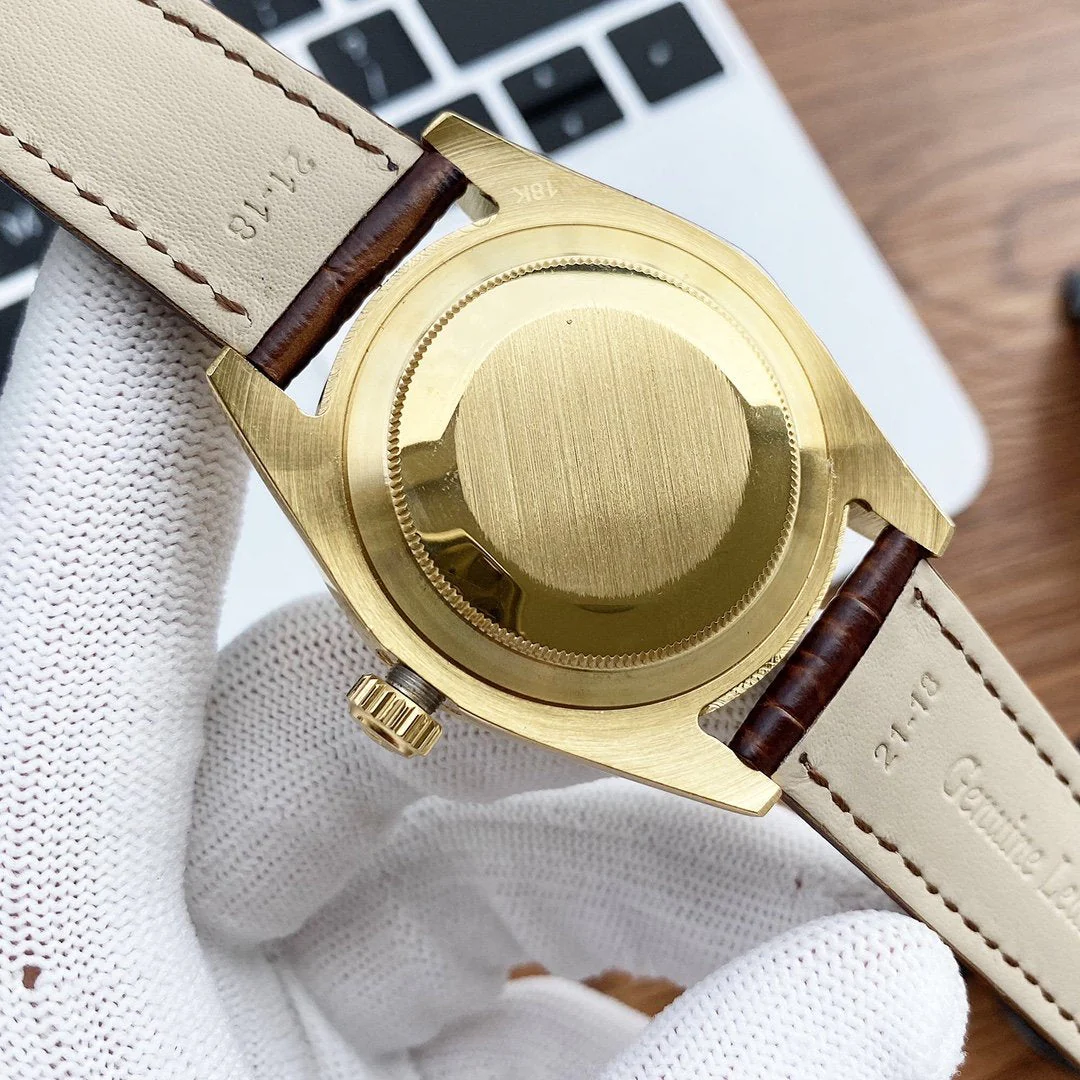 DATEJUST 41 STAINLESS STEEL LEATHER STRAP