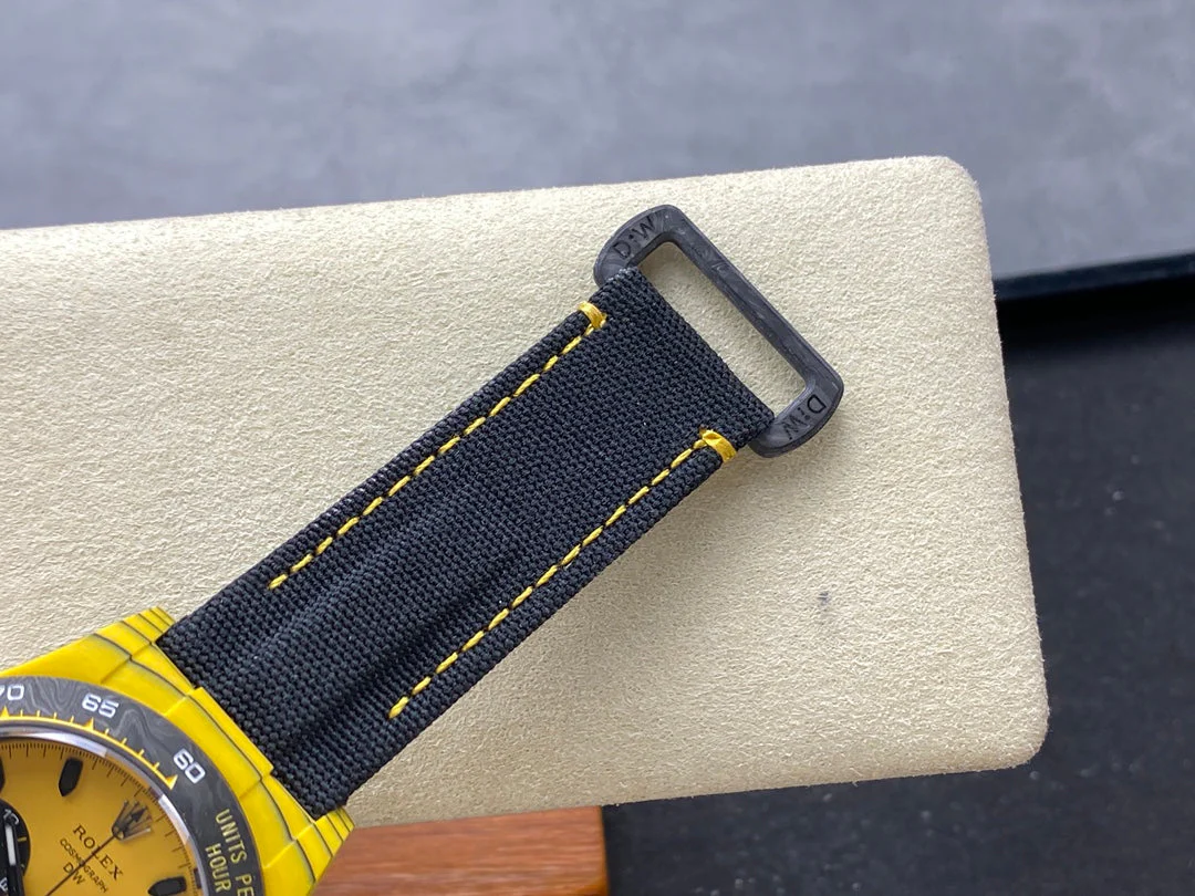 ROLEX Daytona 40mm Yellow Black Fiber Woven