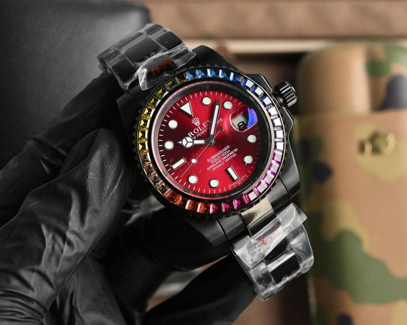 Rolex Submariner 40mm Black Red Dial