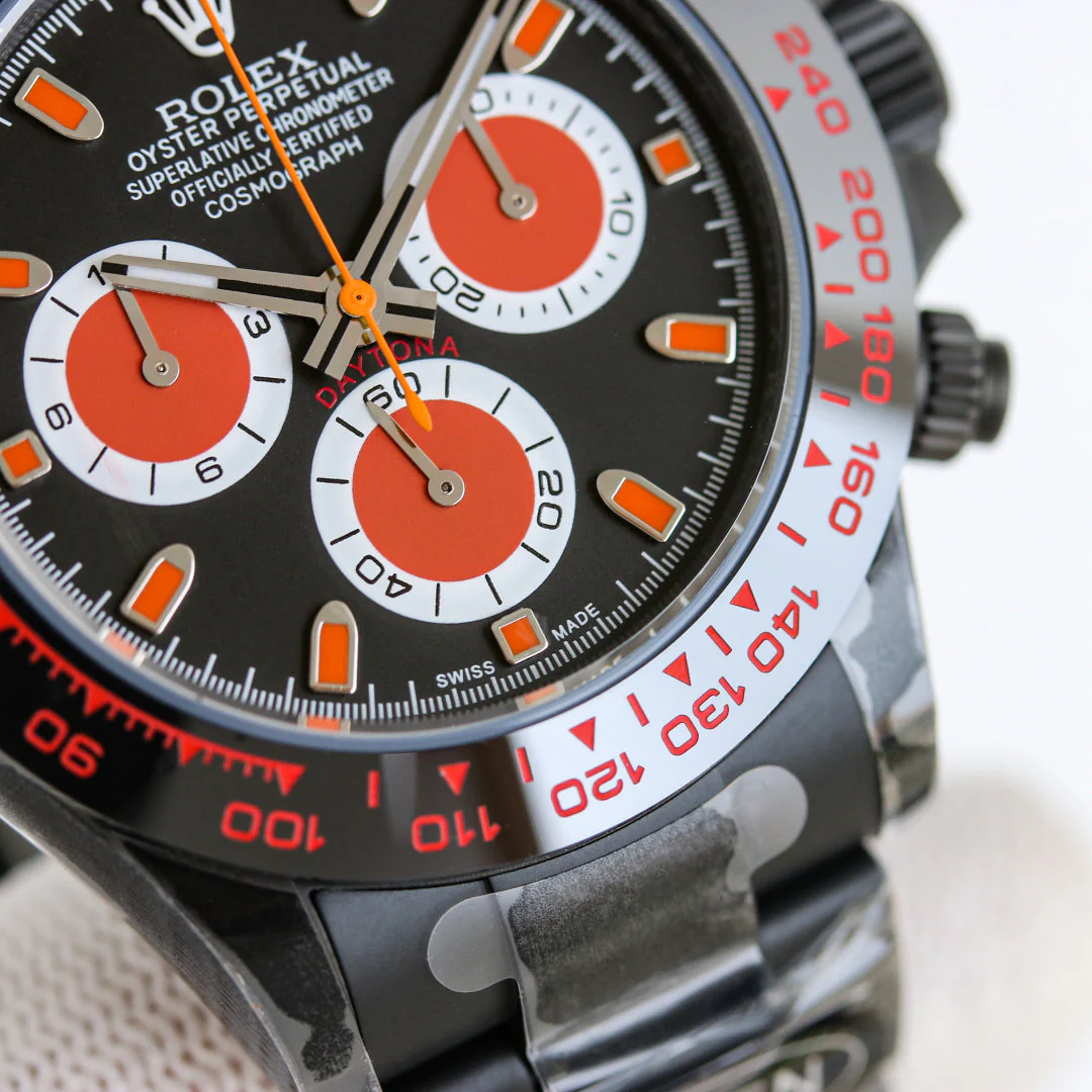 Rolex Daytona 40mm Carbon Black Silver Hand