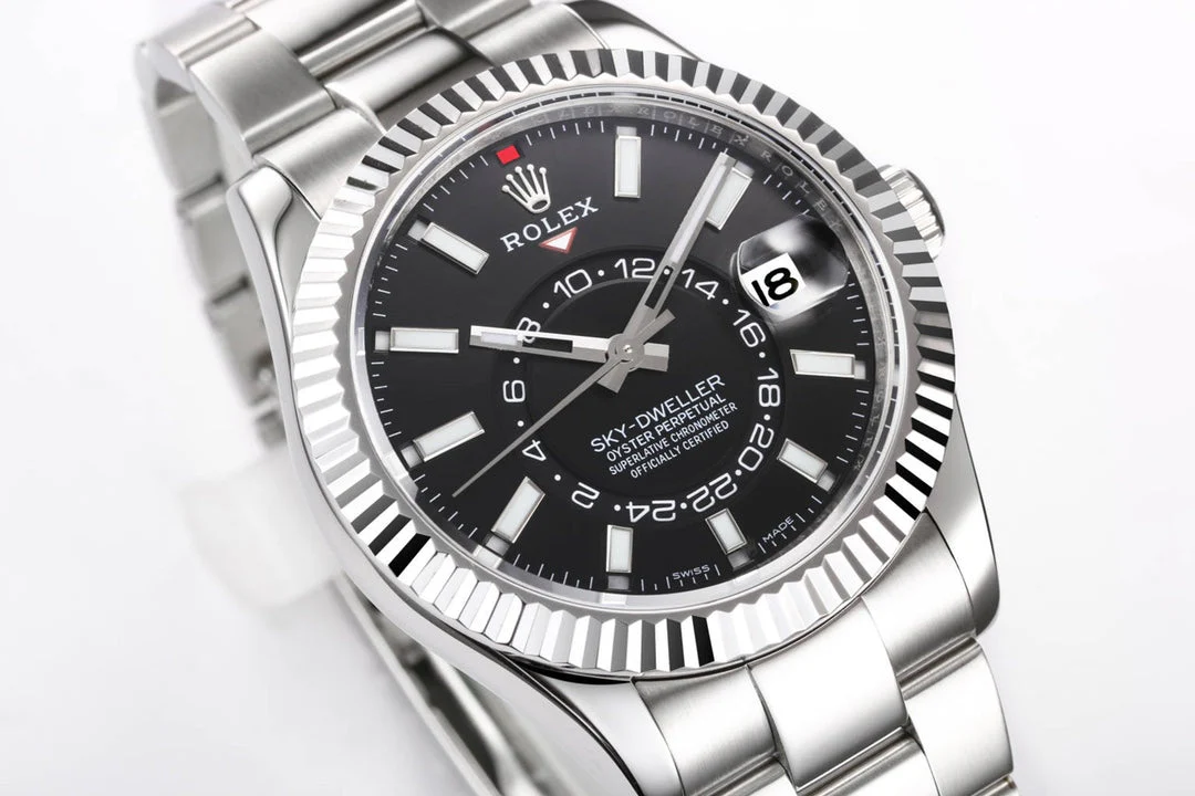 Rolex Sky-Dweller 42mm Silver Black Dial