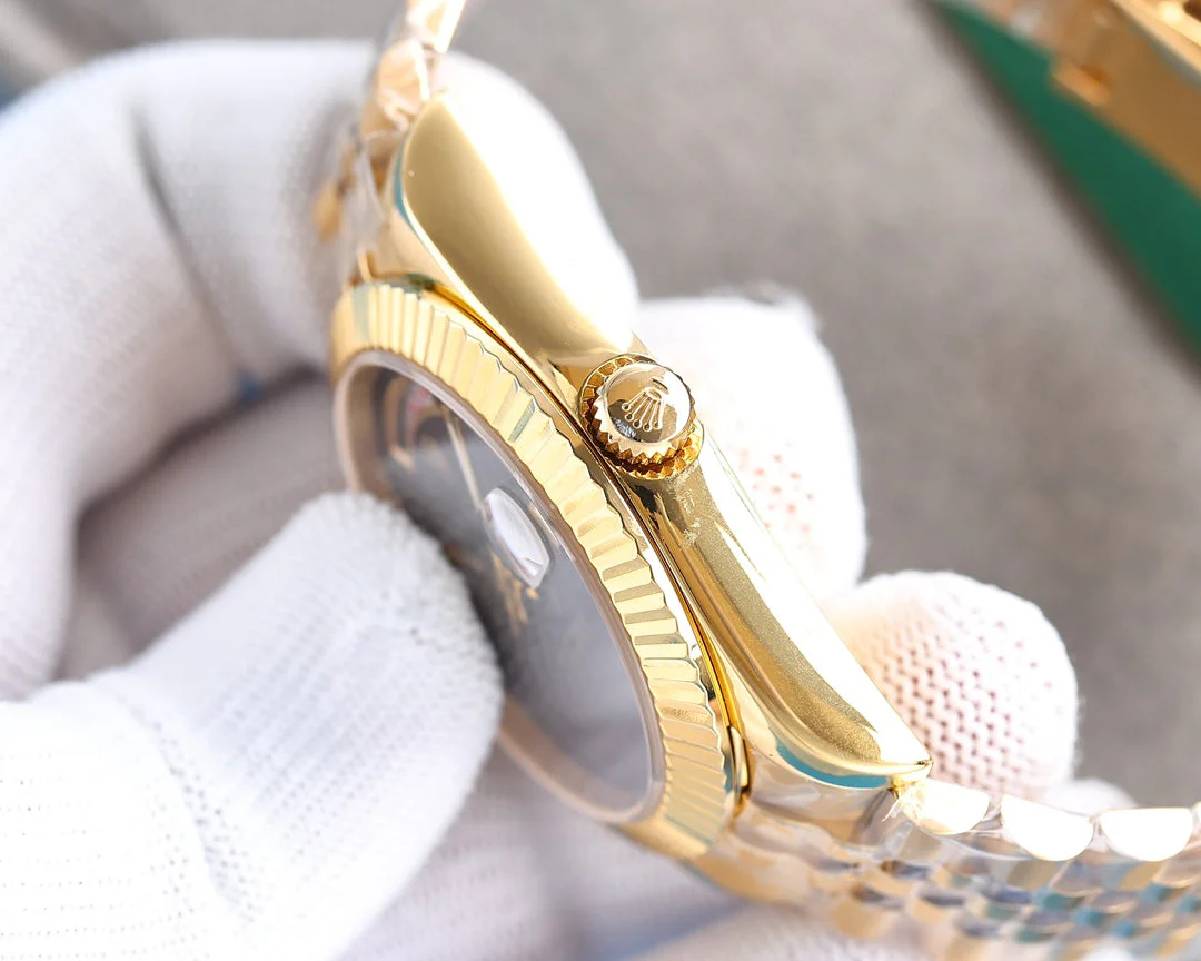 DAY-DATE 41 CUSTOM BLACK DIAL NO NUMERALS