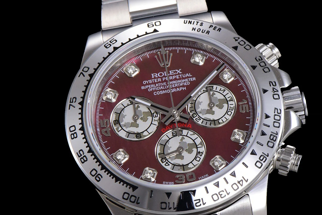 DAYTONA CUSTOM STEEL CASE RED PEARL DIAL