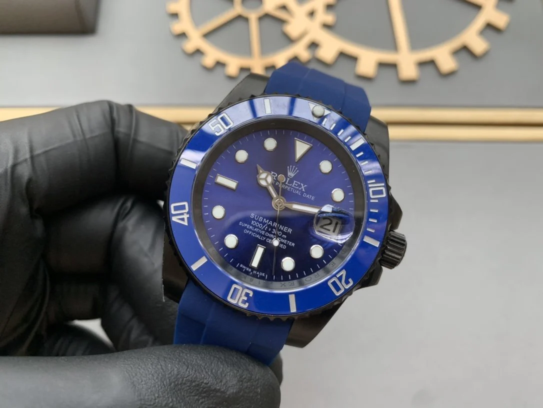 SUBMARINER DATE 41 BLACK CASE BLUE DIAL