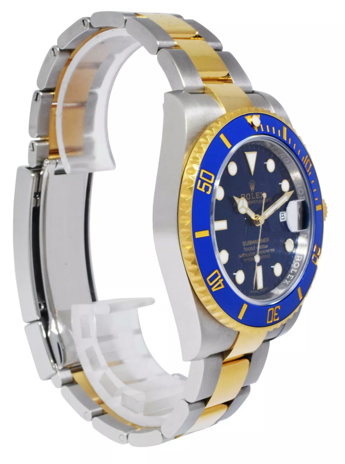 Rolex Submariner Date  Blue Dial Gold and Steel