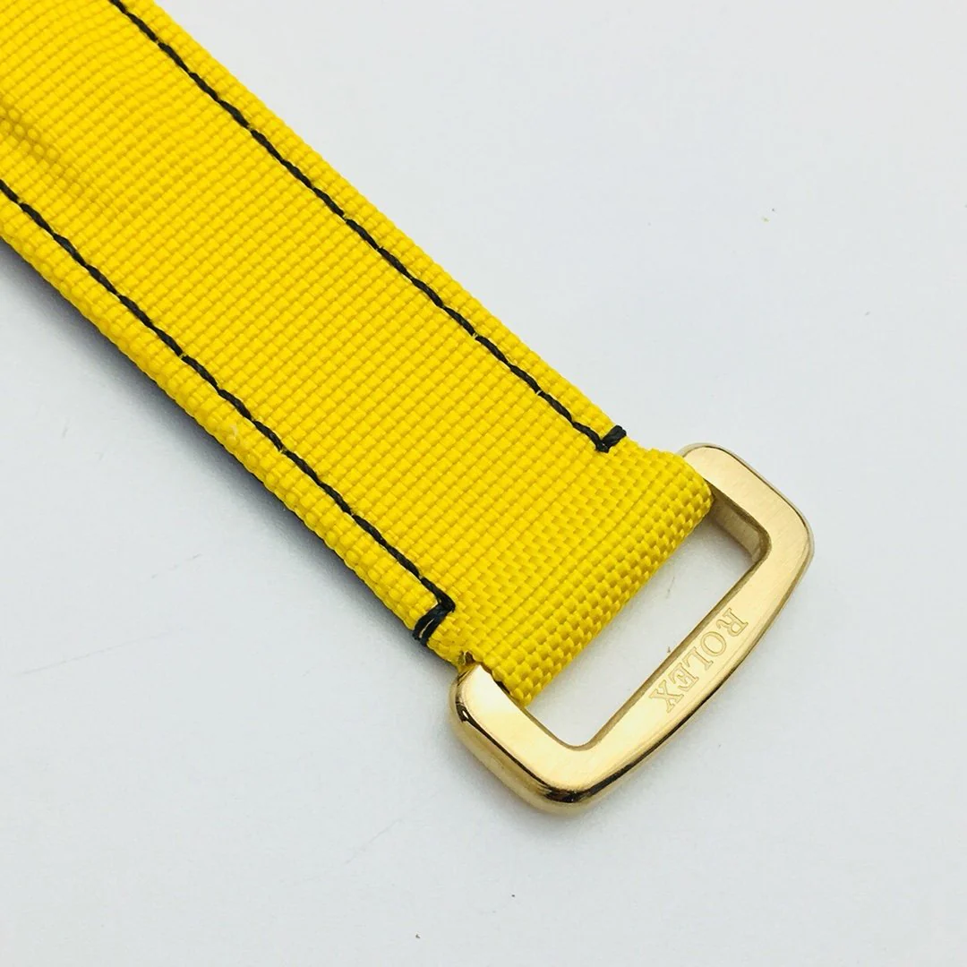 DAYTONA 40MM CUSTOM CARBON FILBER CREAM DIAL YELLOW TEXTILE