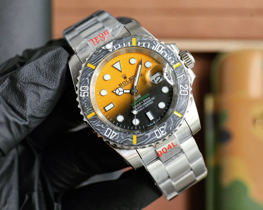 Rolex DIW Submariner 40mm Black Yellow