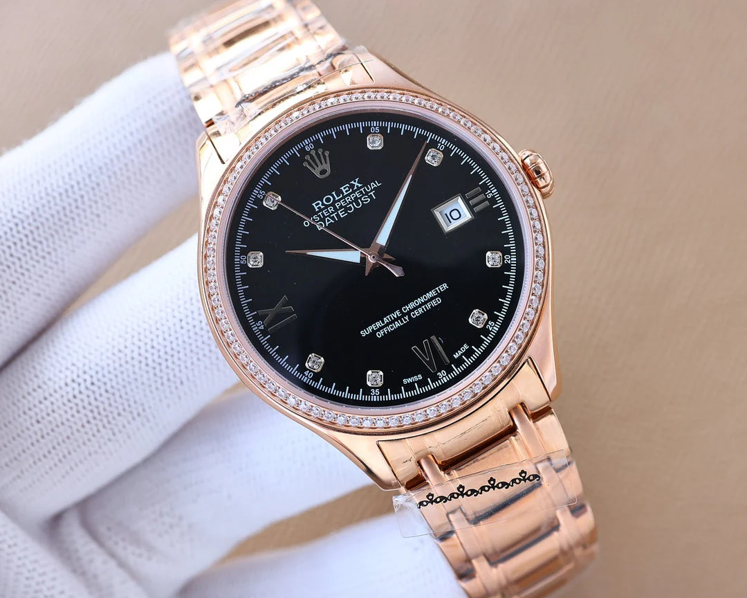Rolex Datejust 40mm Silver Pink Gold