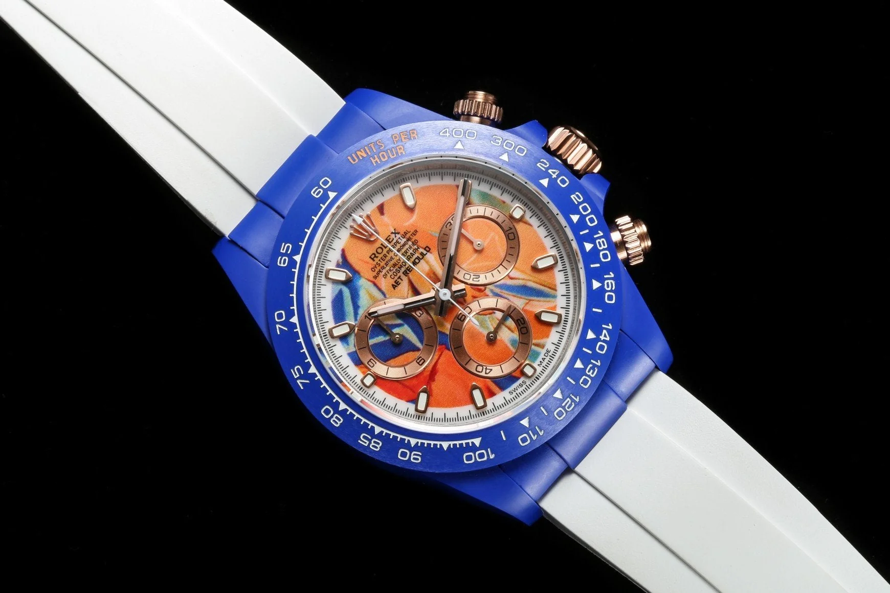 DAYTONA CUSTOM 40MM AET PICASSO BLUE CASE
