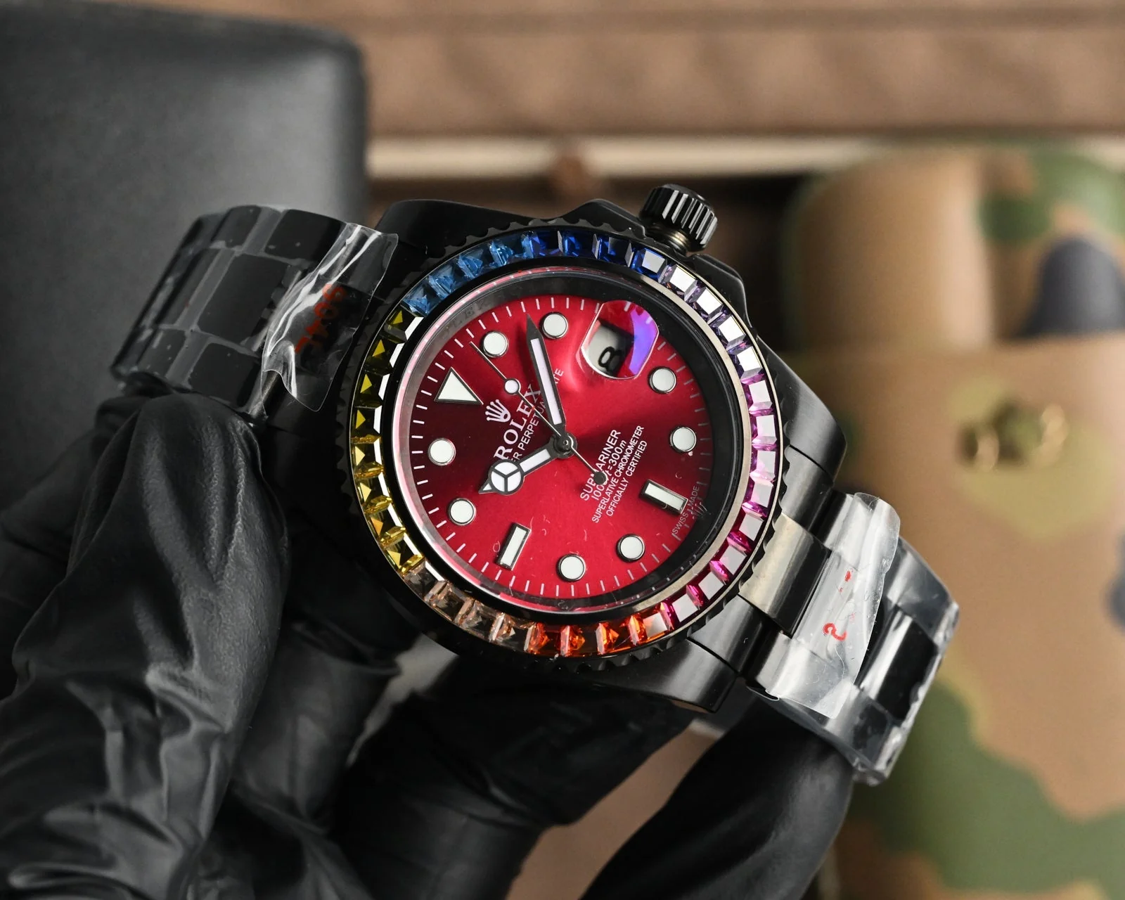 Rolex Submariner 40mm Black Red Dial