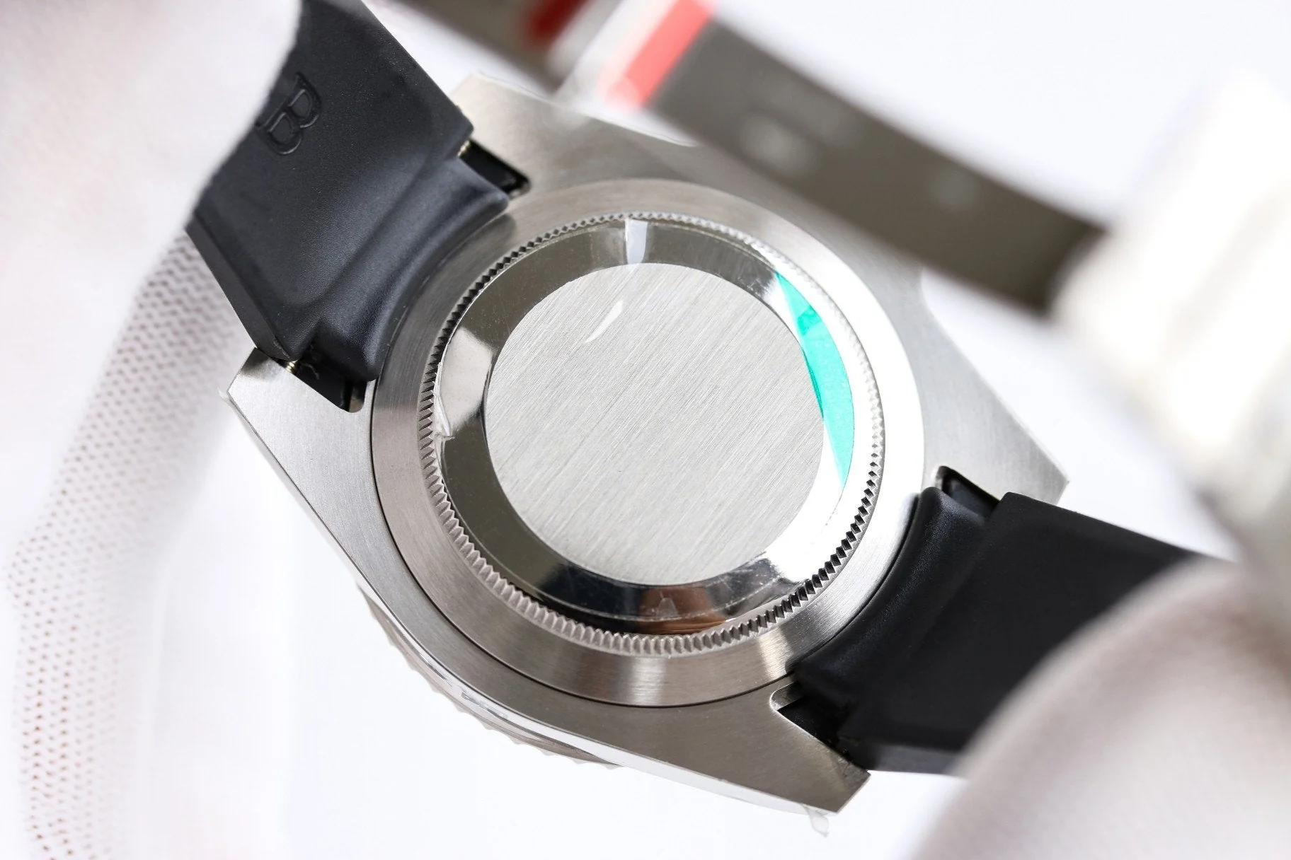 SUBMARINER DATE 40MM CUSTOM STEEL GREEN BEZEL BLACK BEAR DIAL