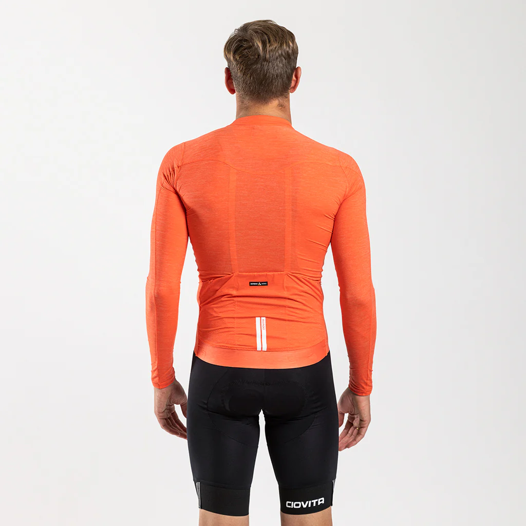 Men's Librio Long Sleeve Race Fit Jersey (Tangerine)