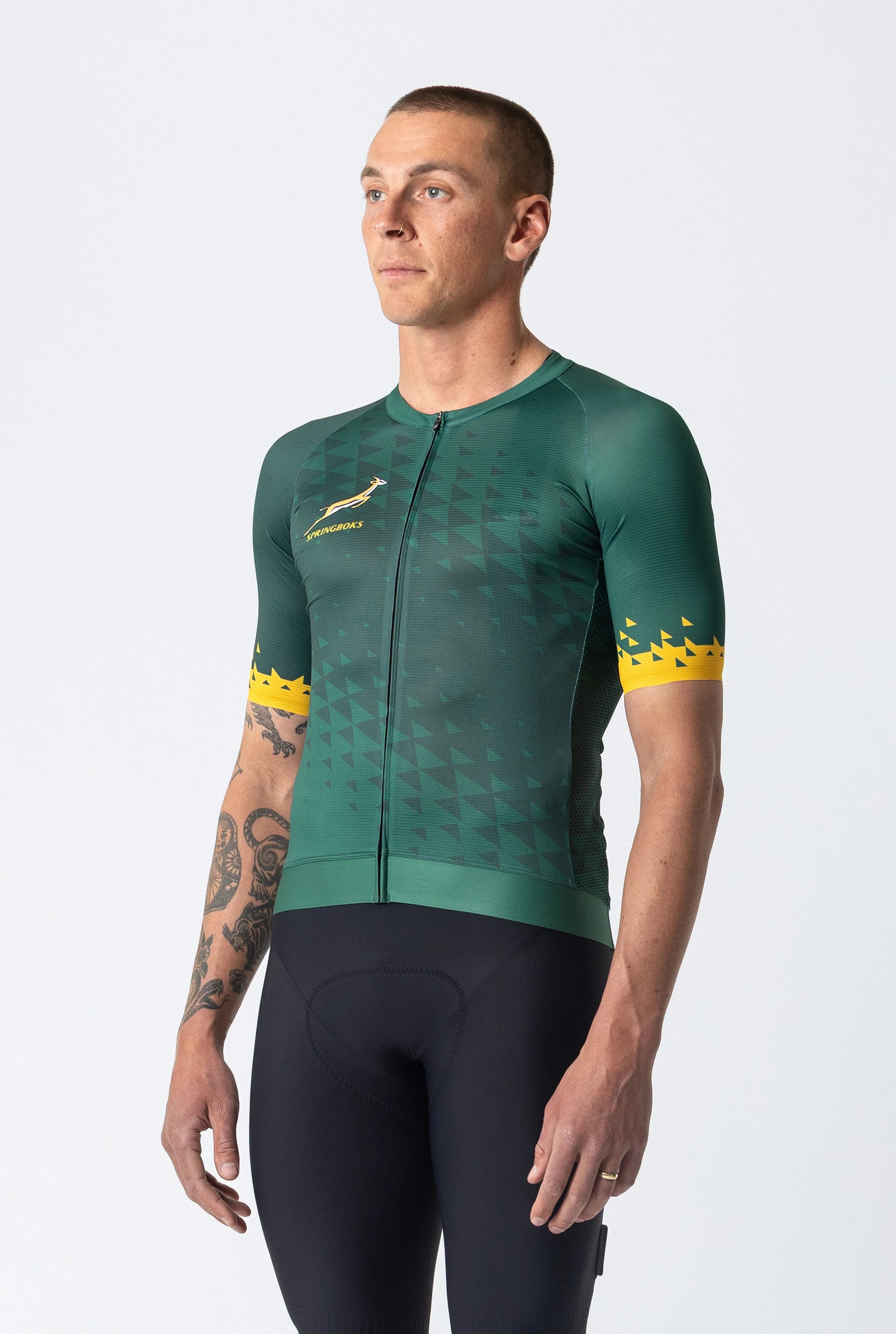 Men's Springboks Race Fit Cycling Top